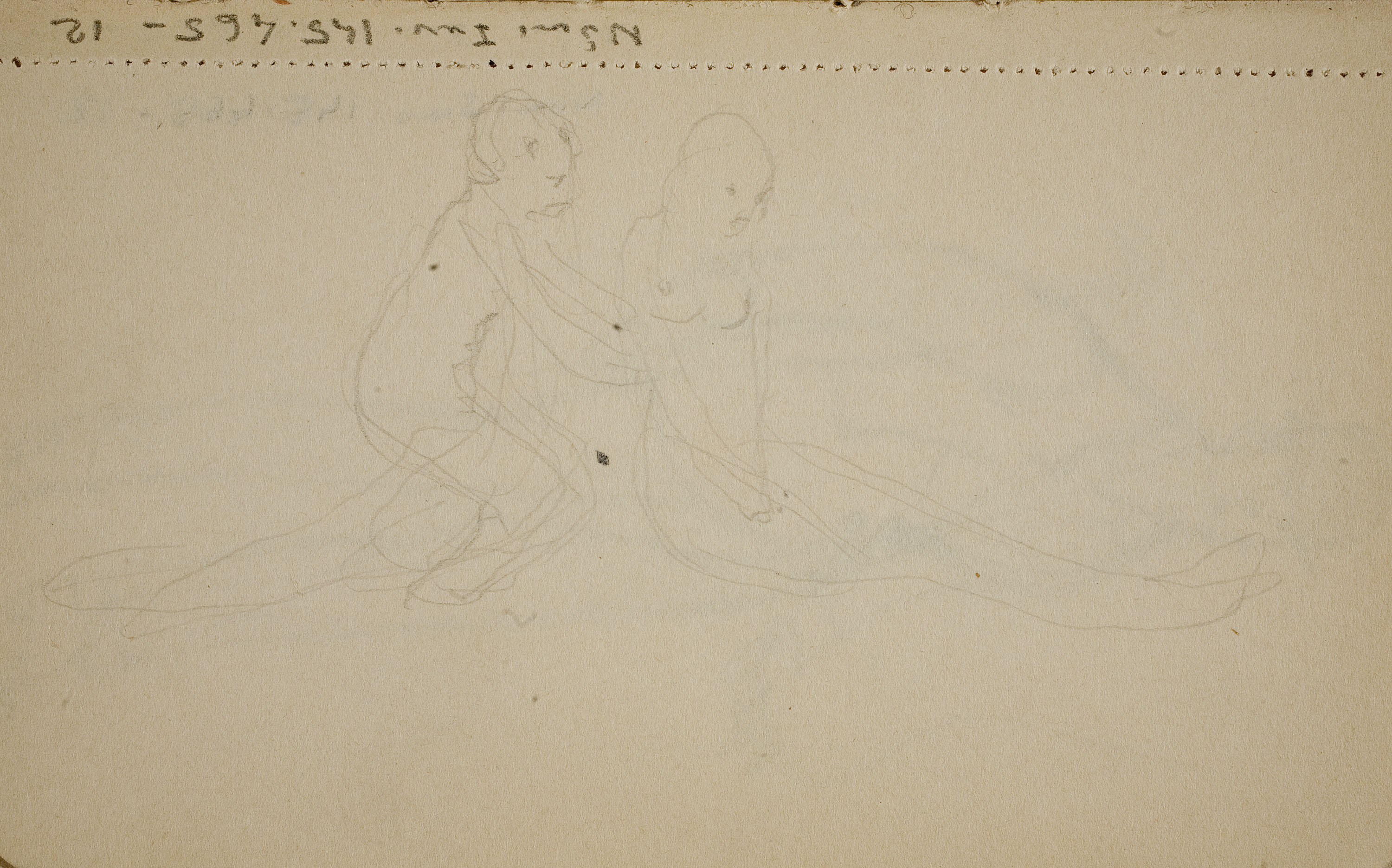 image for: Ismael Smith - Esbós de parella - Cap a 1911-1913