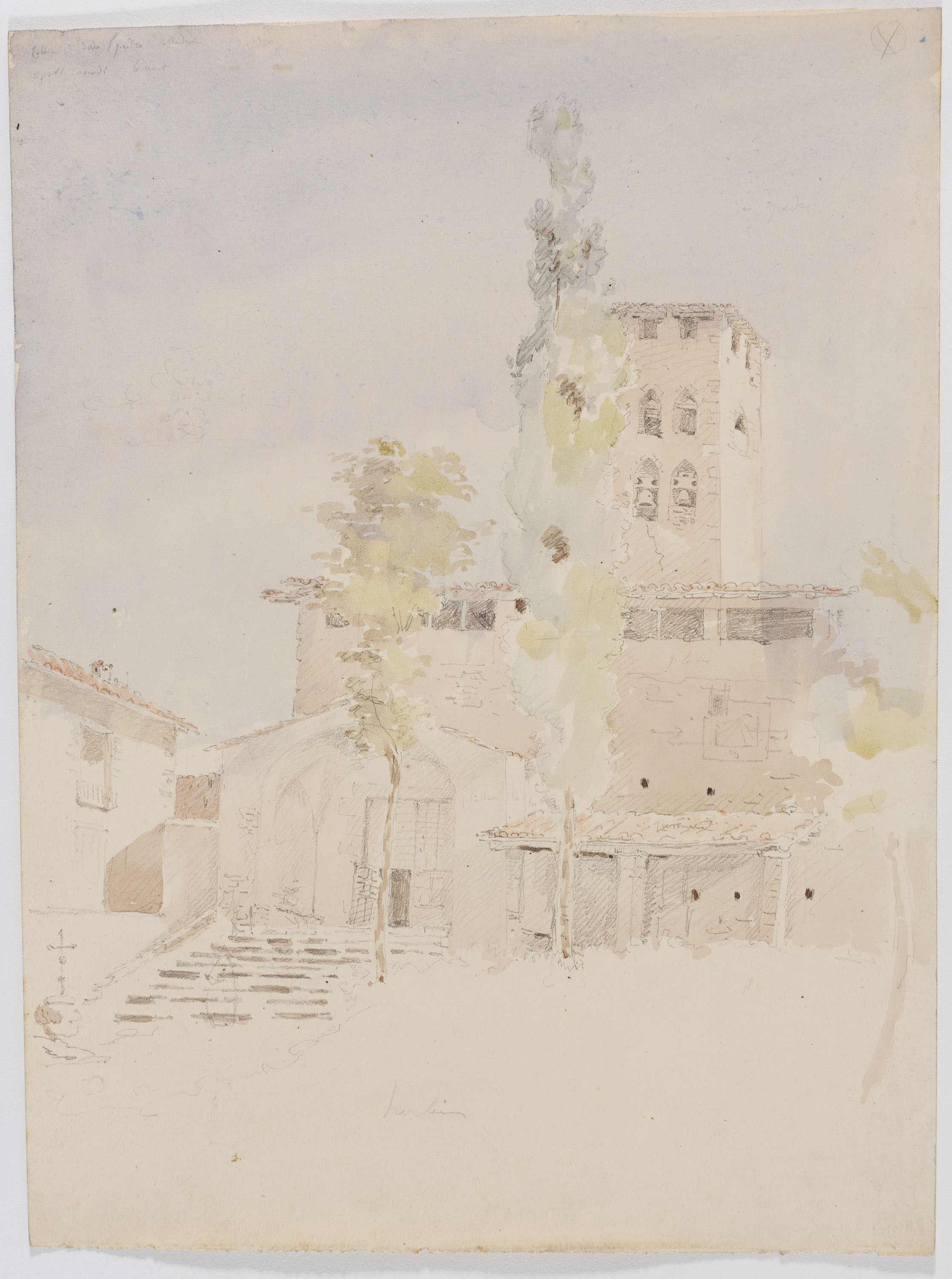image for: Adolphe Hedwige Alphonse Delamare - Església de Sant Pere de Ripoll - Dissabte 6 d’agost de 1825
