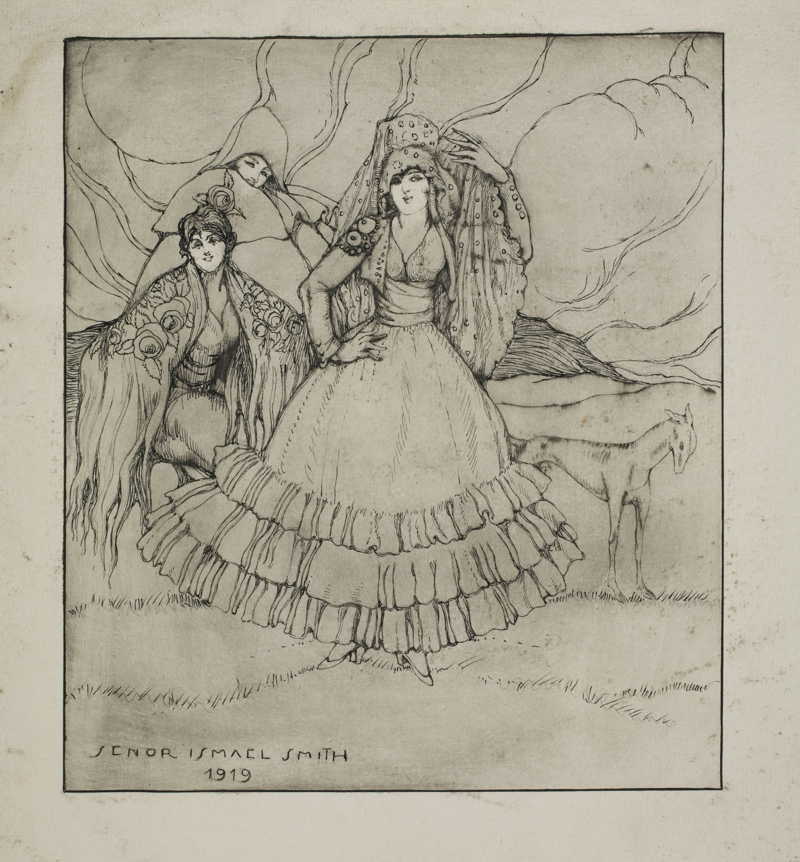 image for: Ismael Smith - In the meadow II - 1919