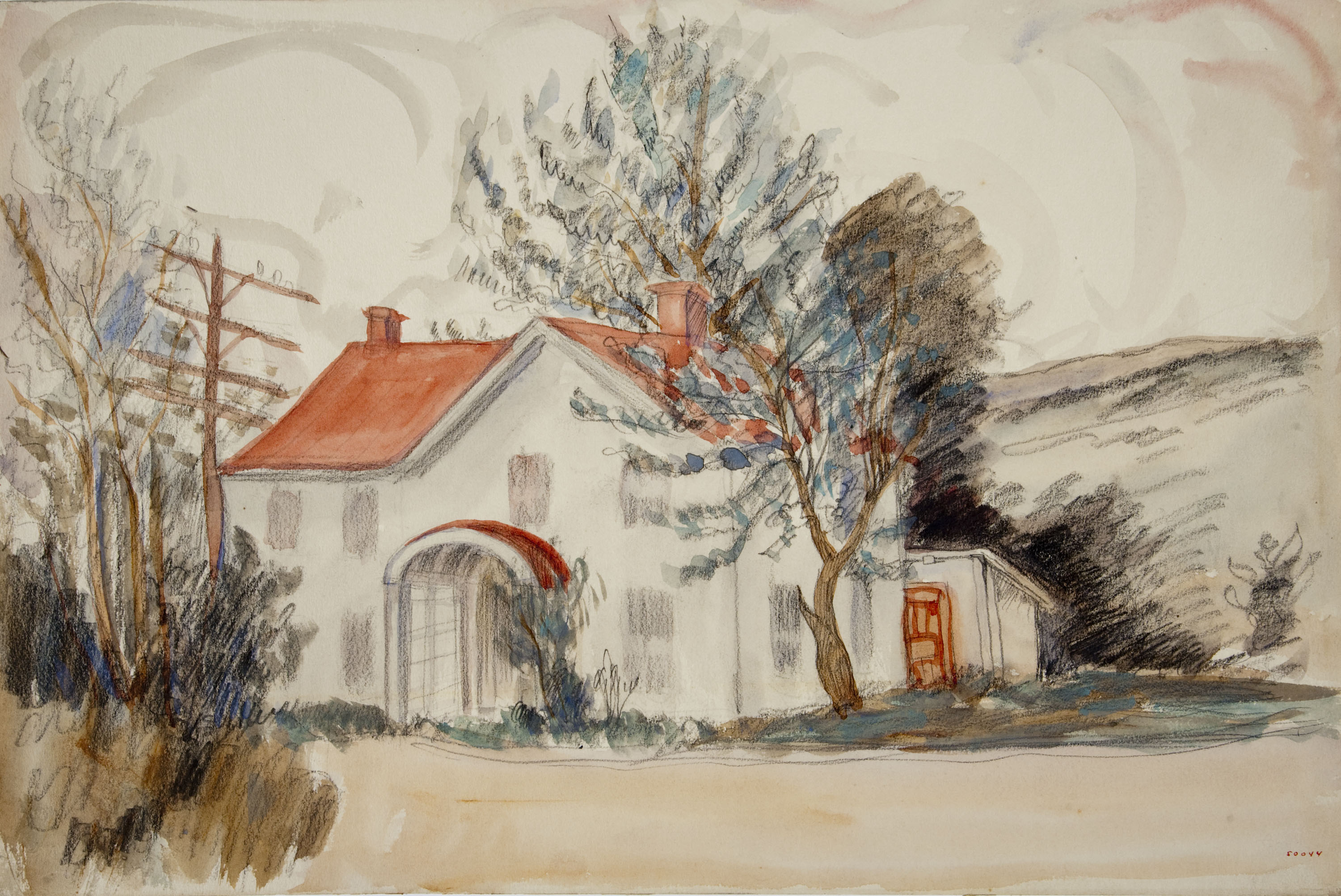 image for: Ismael Smith - Paisatge amb casa - Cap a 1941-1950