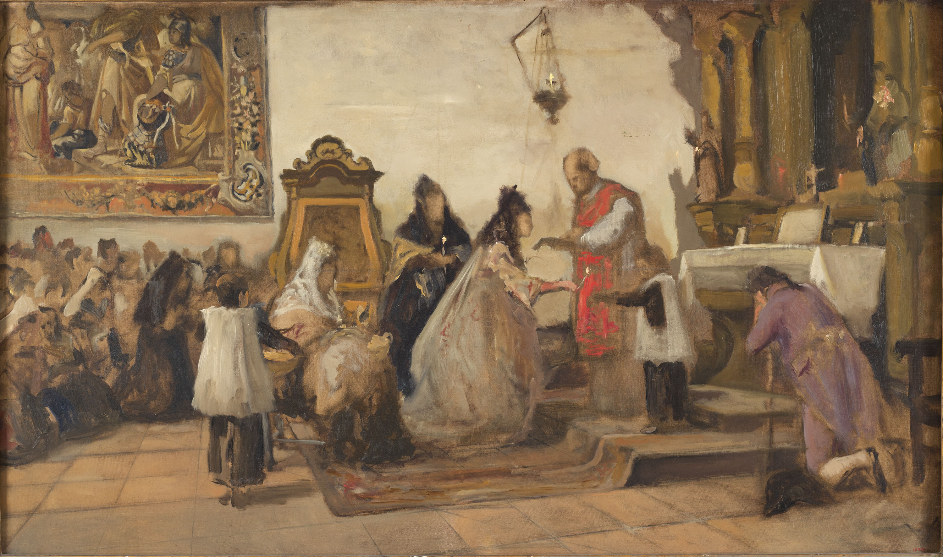 image for: Joaquim Vayreda - Missa d&#039;eixida - Cap a 1876-1877