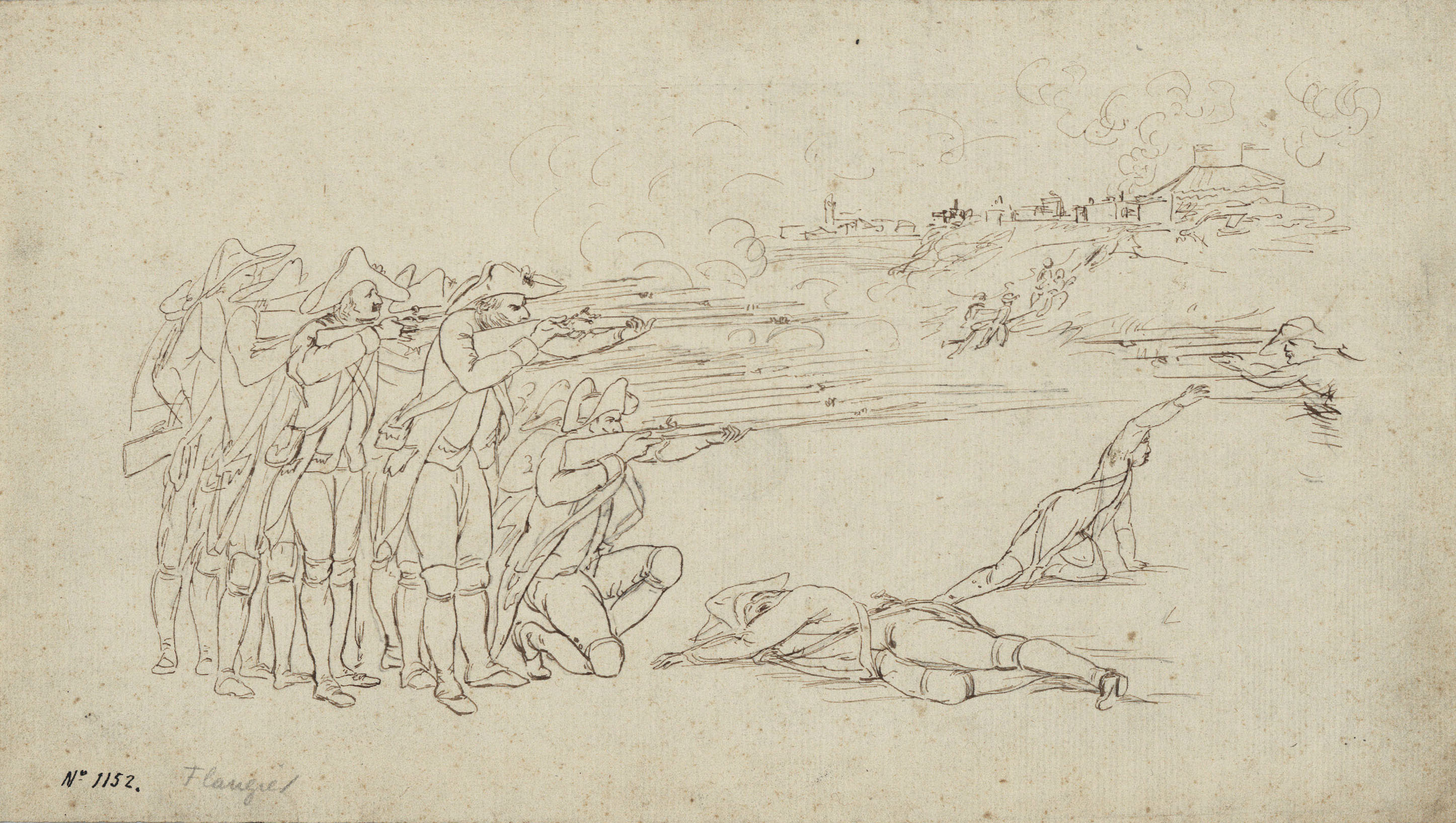 image for: Josep Bernat Flaugier - Grup de soldats al front - Cap a 1809-1812