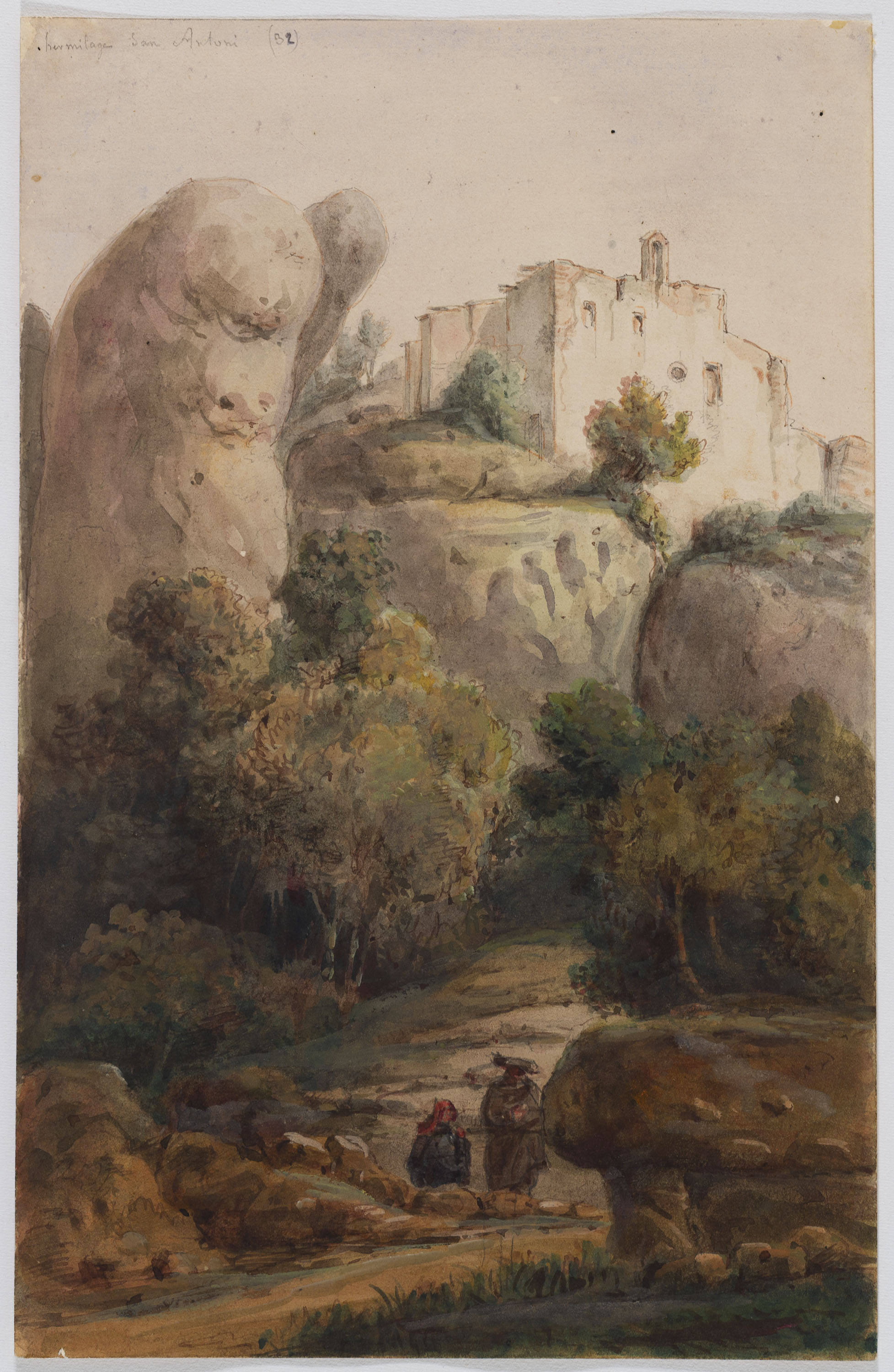 image for: Adolphe Hedwige Alphonse Delamare - Ermita de Sant Antoni a Montserrat - Cap a 1826