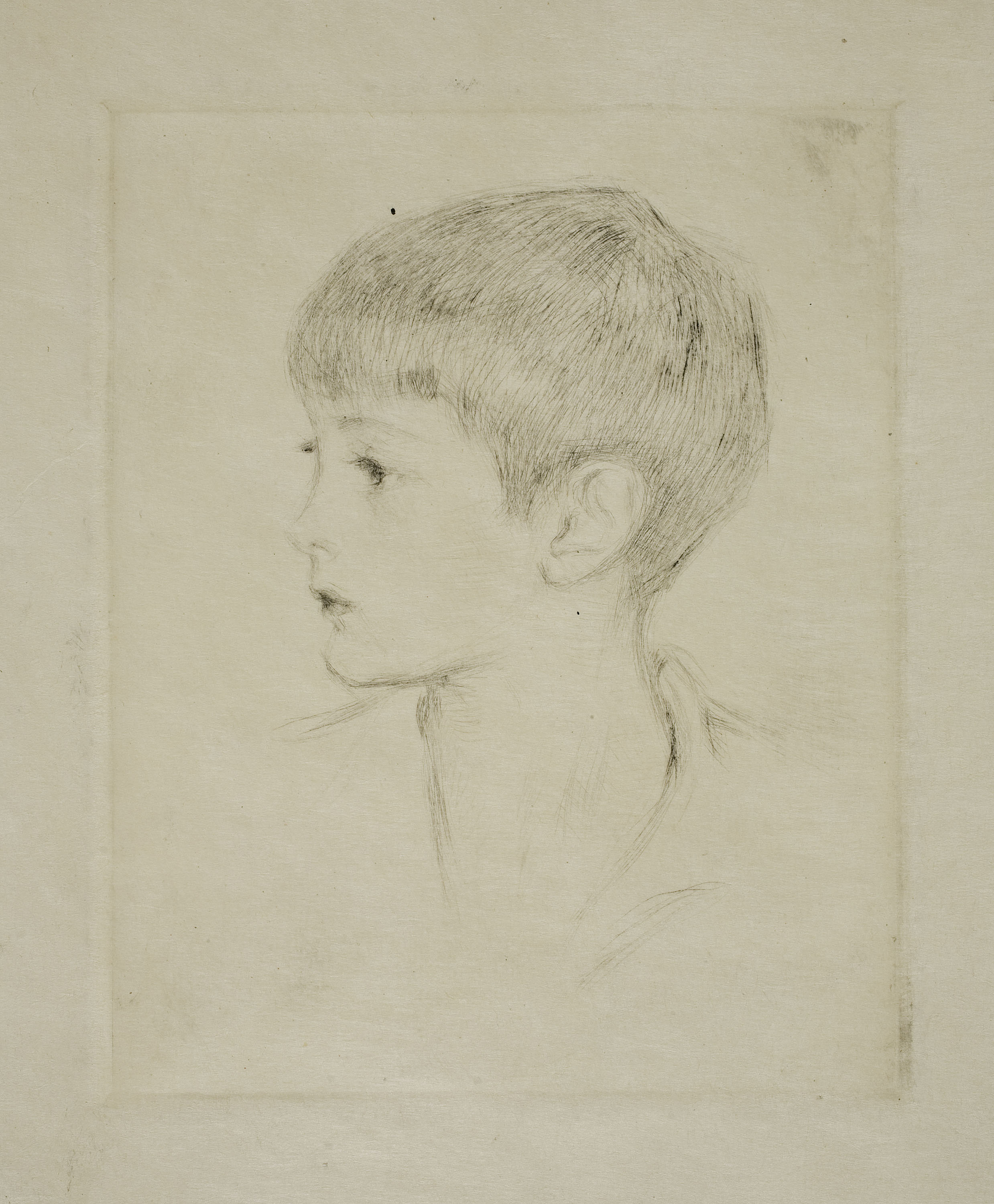 image for: Ismael Smith - Retrat de nen de perfil - Entre 1909-1924