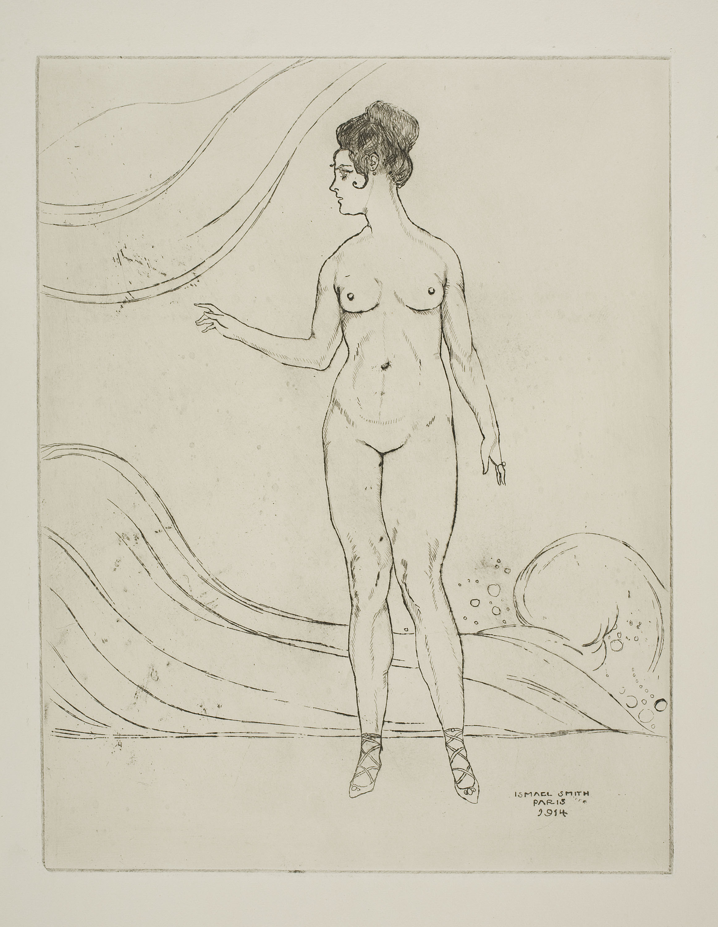 image for: Ismael Smith - Nudity. Waves - 1914