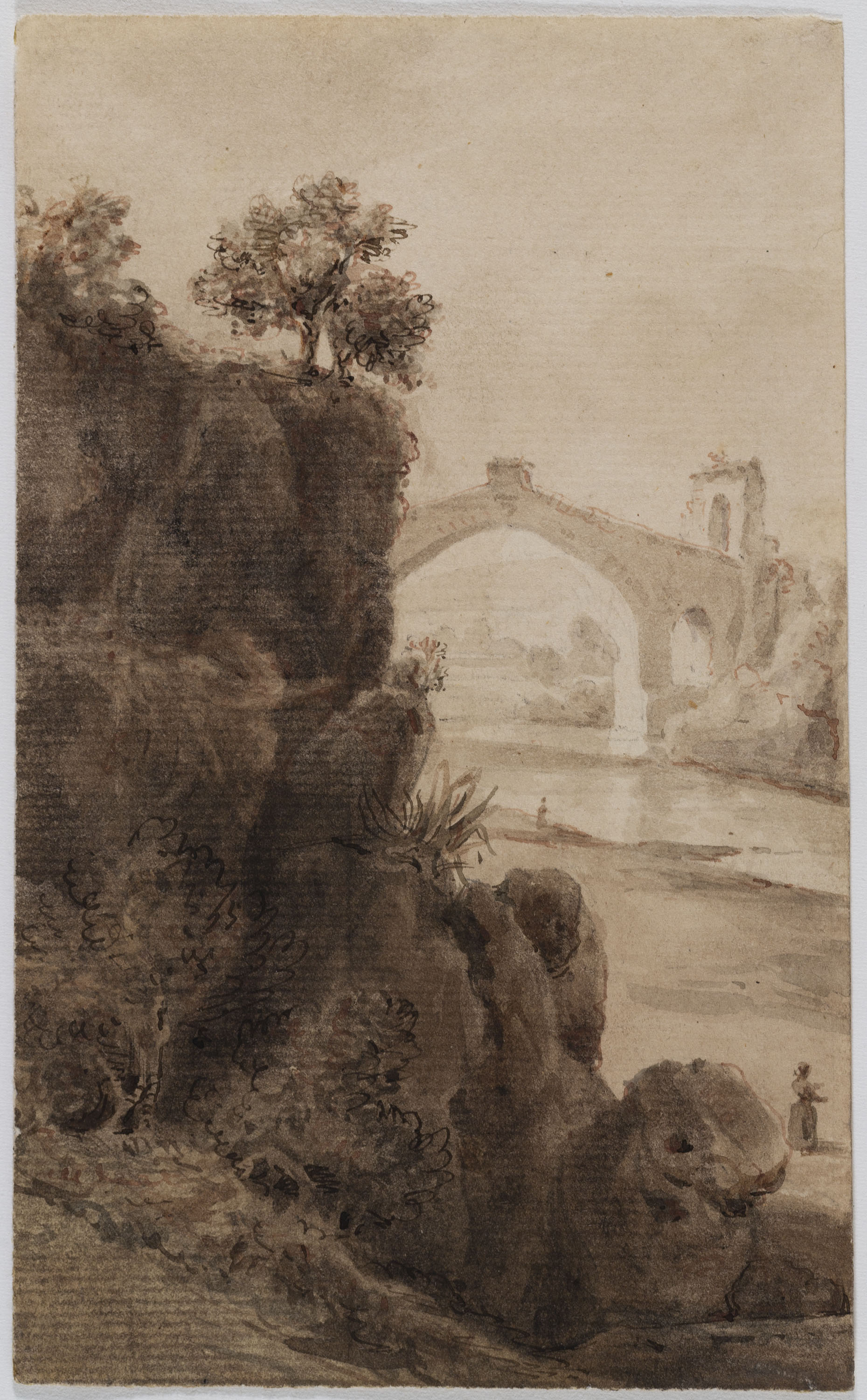 image for: Adolphe Hedwige Alphonse Delamare - Pont del Diable de Martorell - 1825