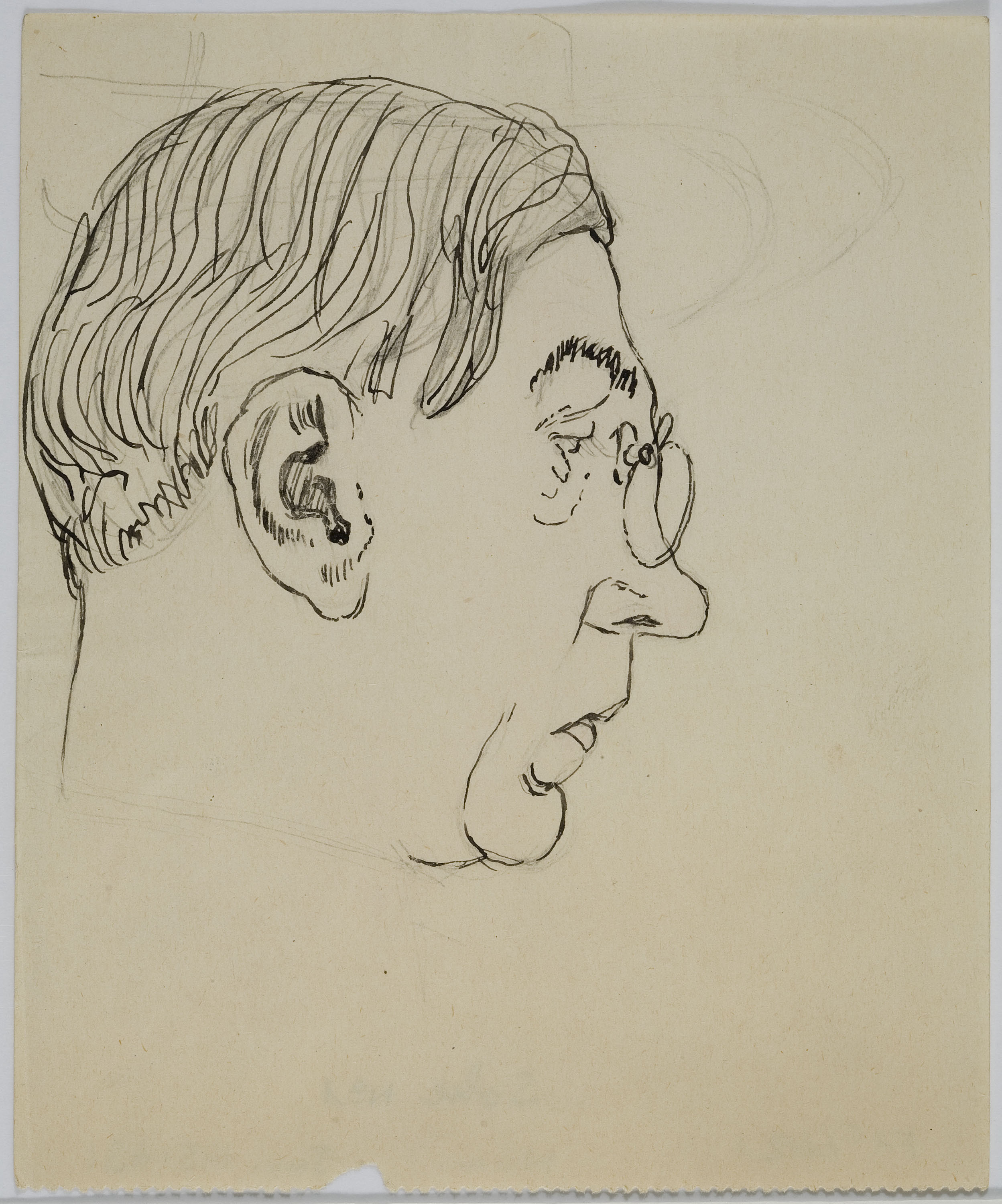 image for: Ismael Smith - Retrat masculí (anvers) / Retrat masculí (revers) - Segle XX