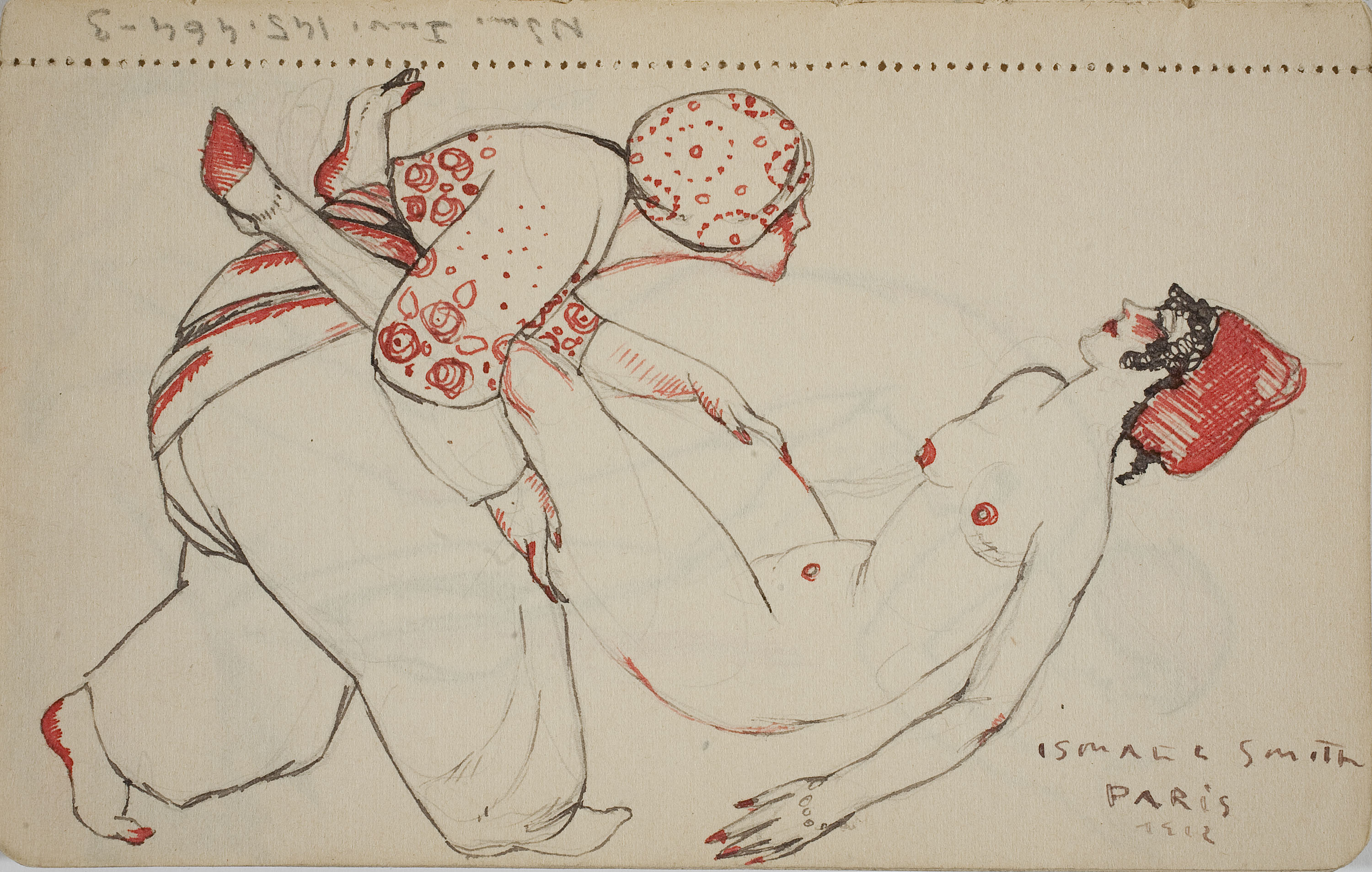 image for: Ismael Smith - Parella en actitud amorosa - 1912