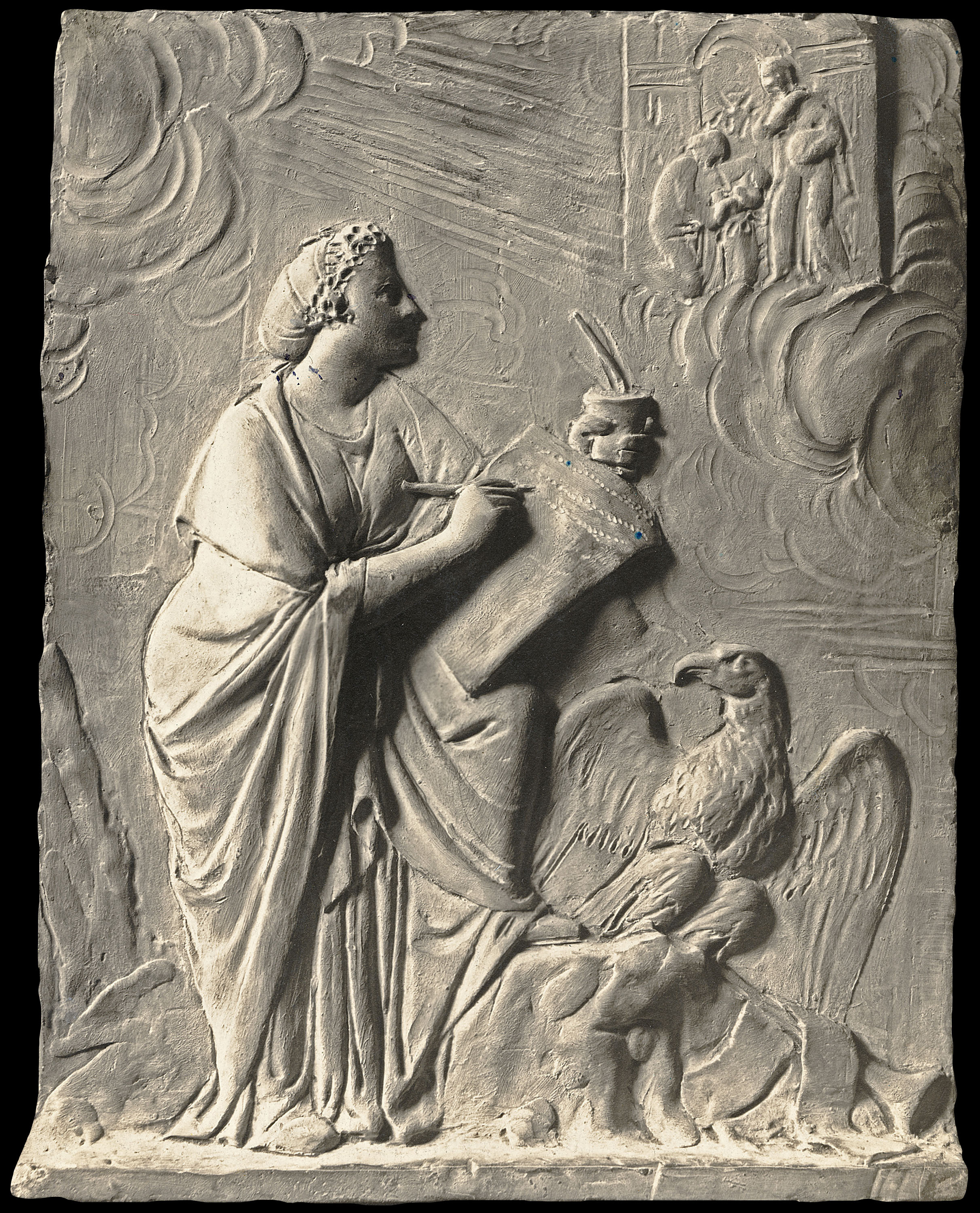 image for: Damià Campeny - La Fama escrivint la història de Crist: La Sagrada Família - Cap a 1816