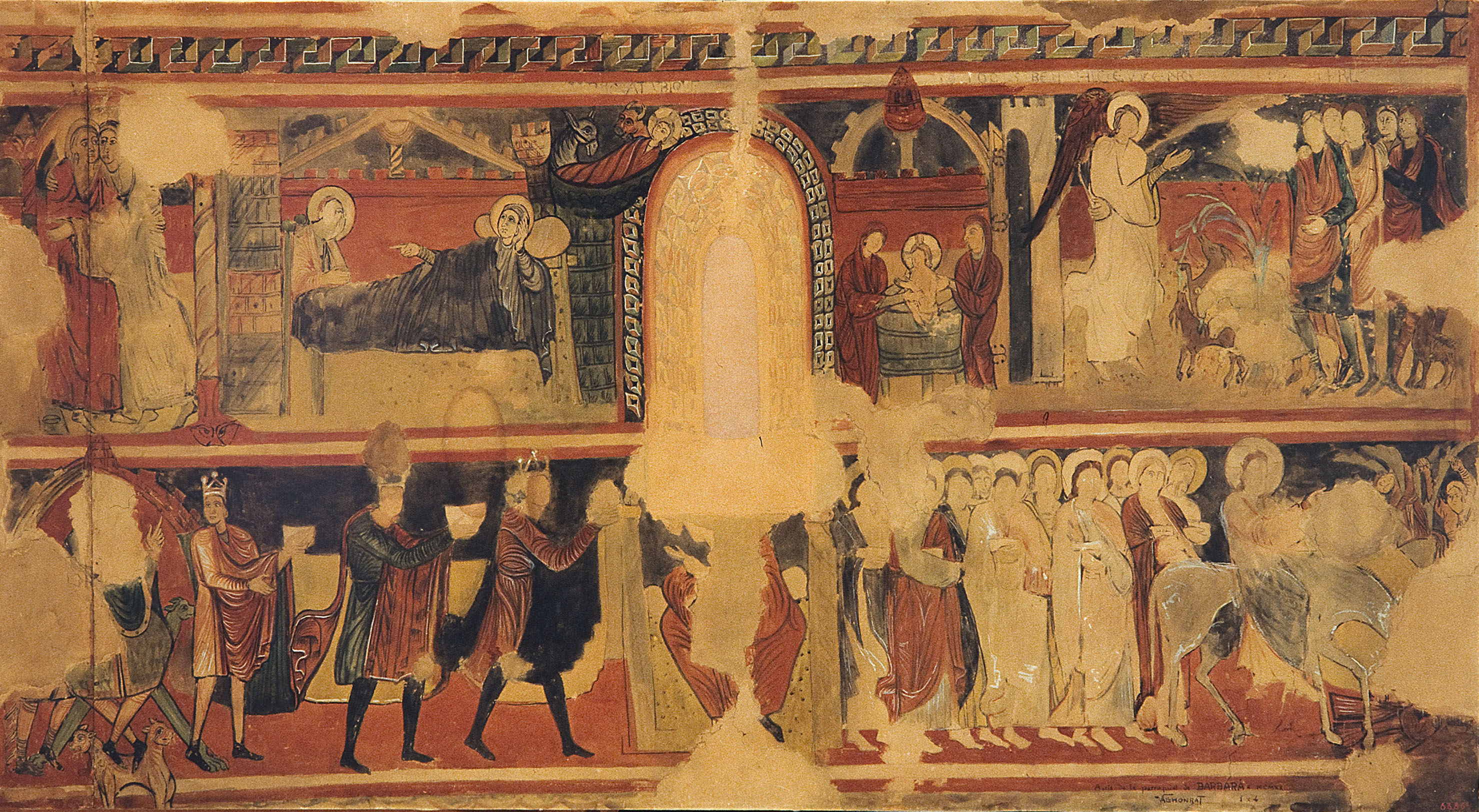 image for: Joan Vallhonrat - Reproducció de les pintures de l&#039;absis central de Santa Maria de Barberà - 1920