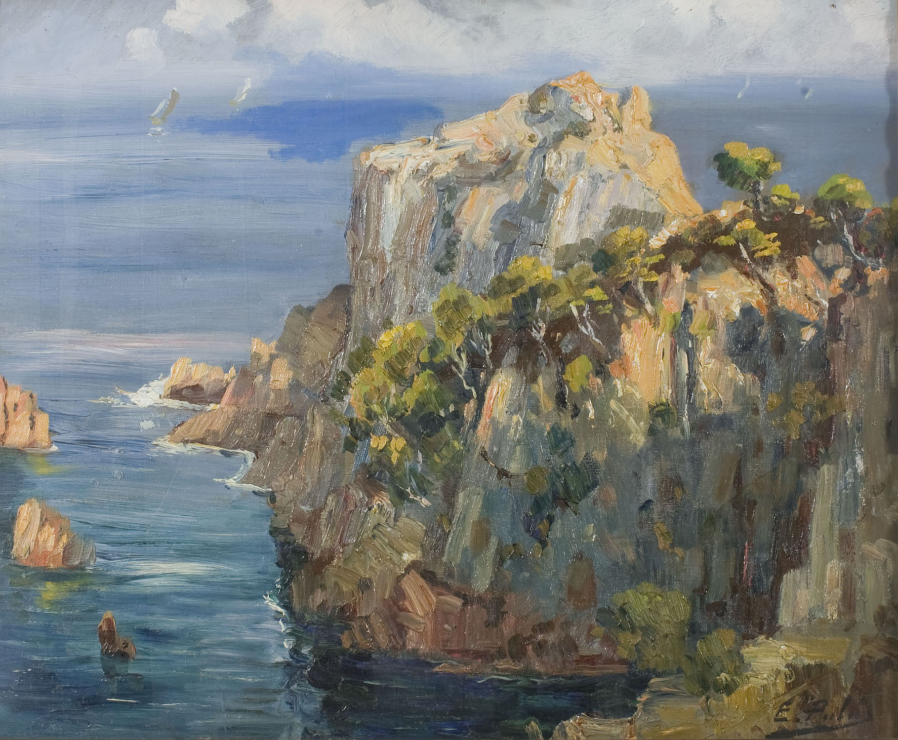 image for: Eveli Palà - Cala del Mulà (S&#039;Agaró) - Cap a 1950
