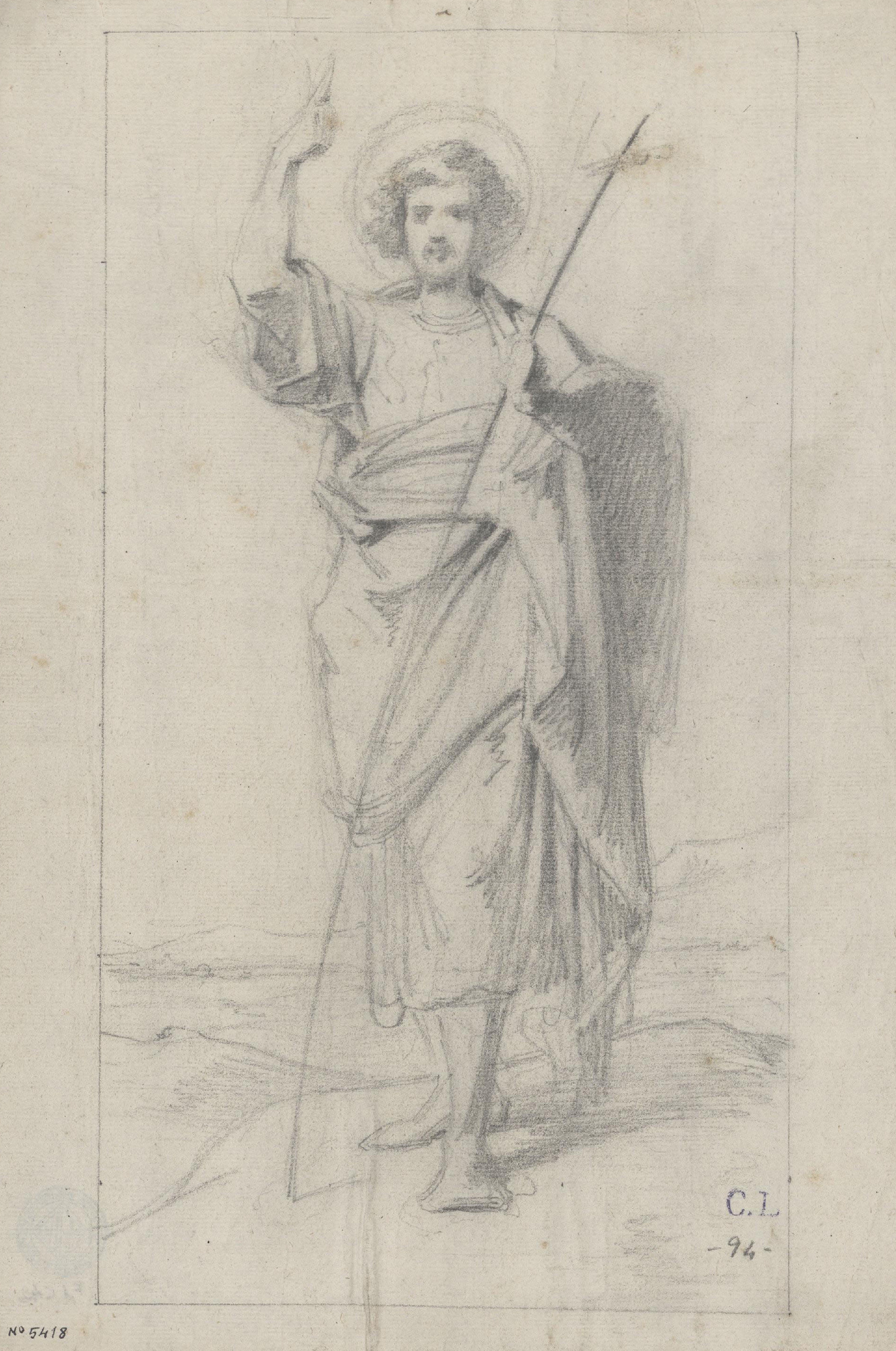 image for: Claudi Lorenzale - Sant Joan Baptista - Cap a 1850-1870