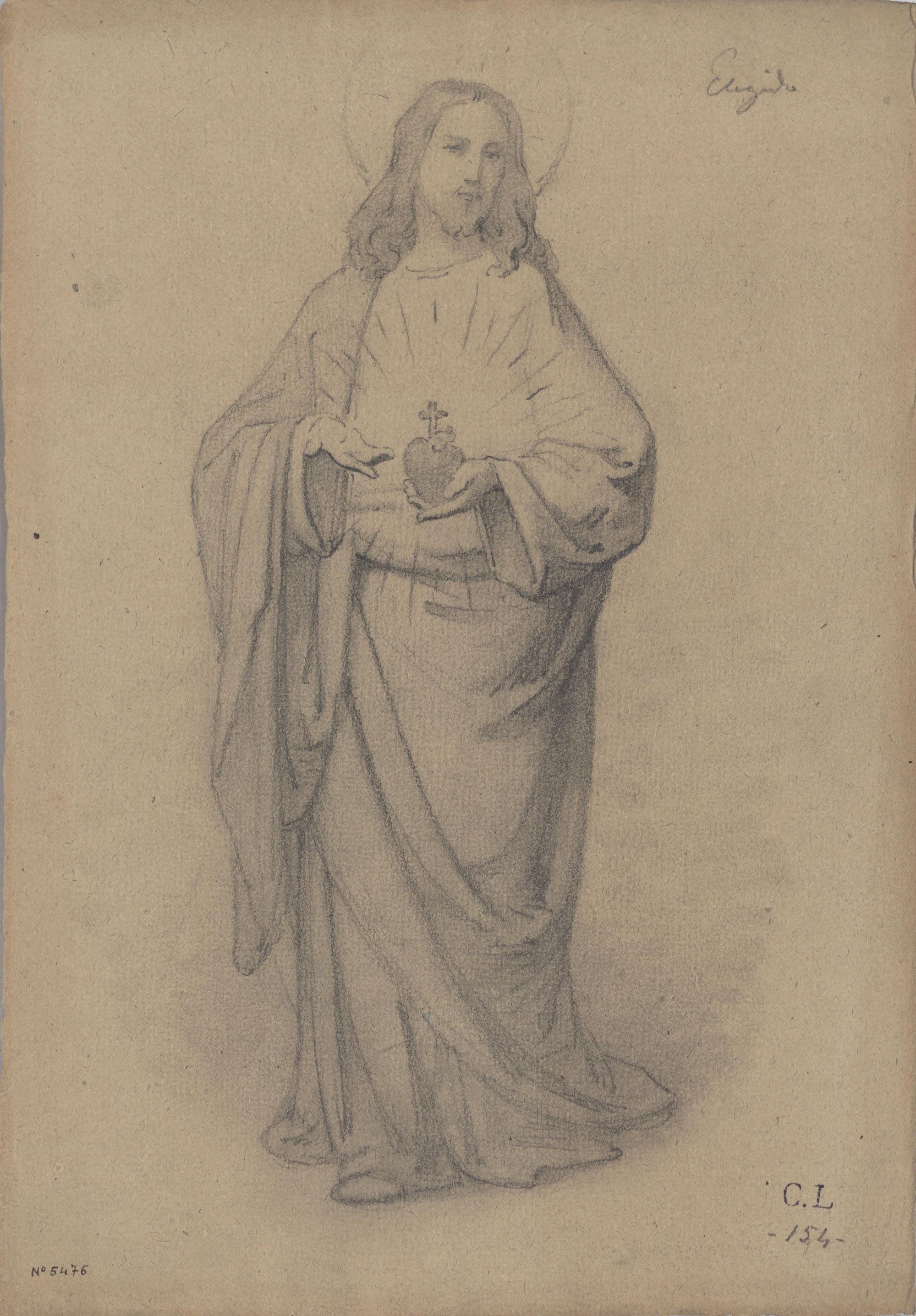 image for: Claudi Lorenzale - El Sagrat Cor de Jesús - Cap a 1850-1870