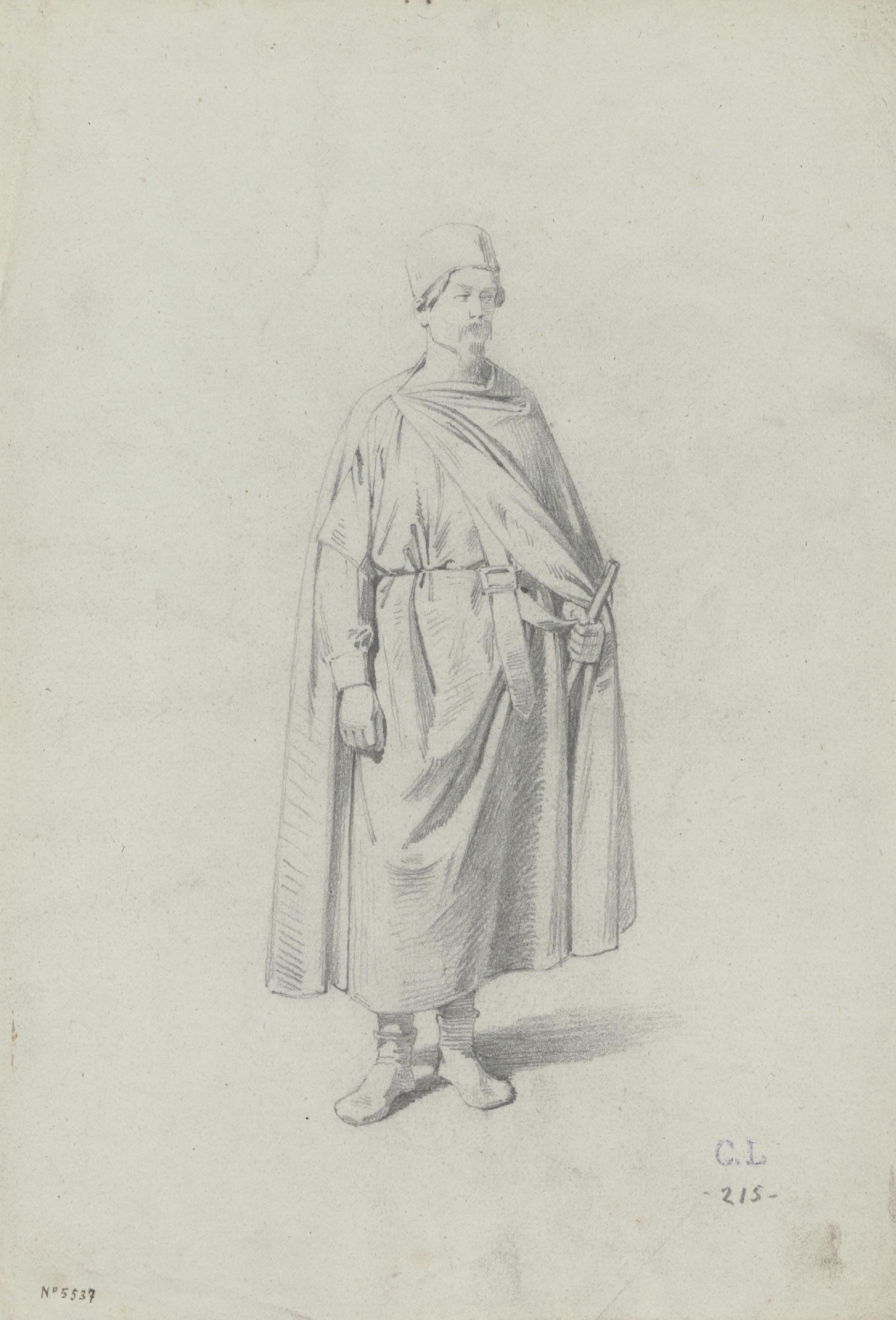 image for: Claudi Lorenzale - Cavaller amb indumentària medieval - Cap a 1860-1880