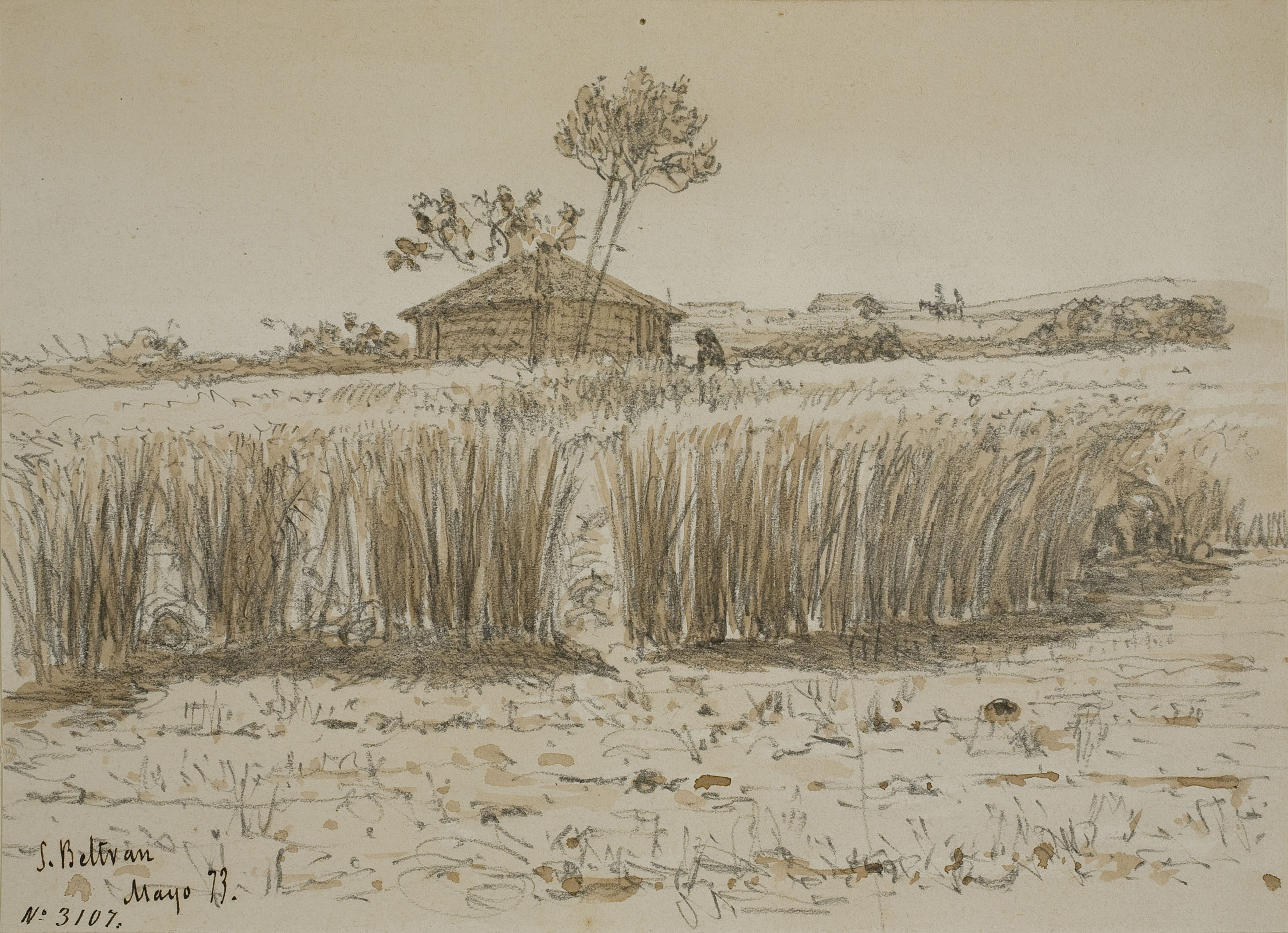 image for: Lluís Rigalt - Sant Bertran - Maig de 1873