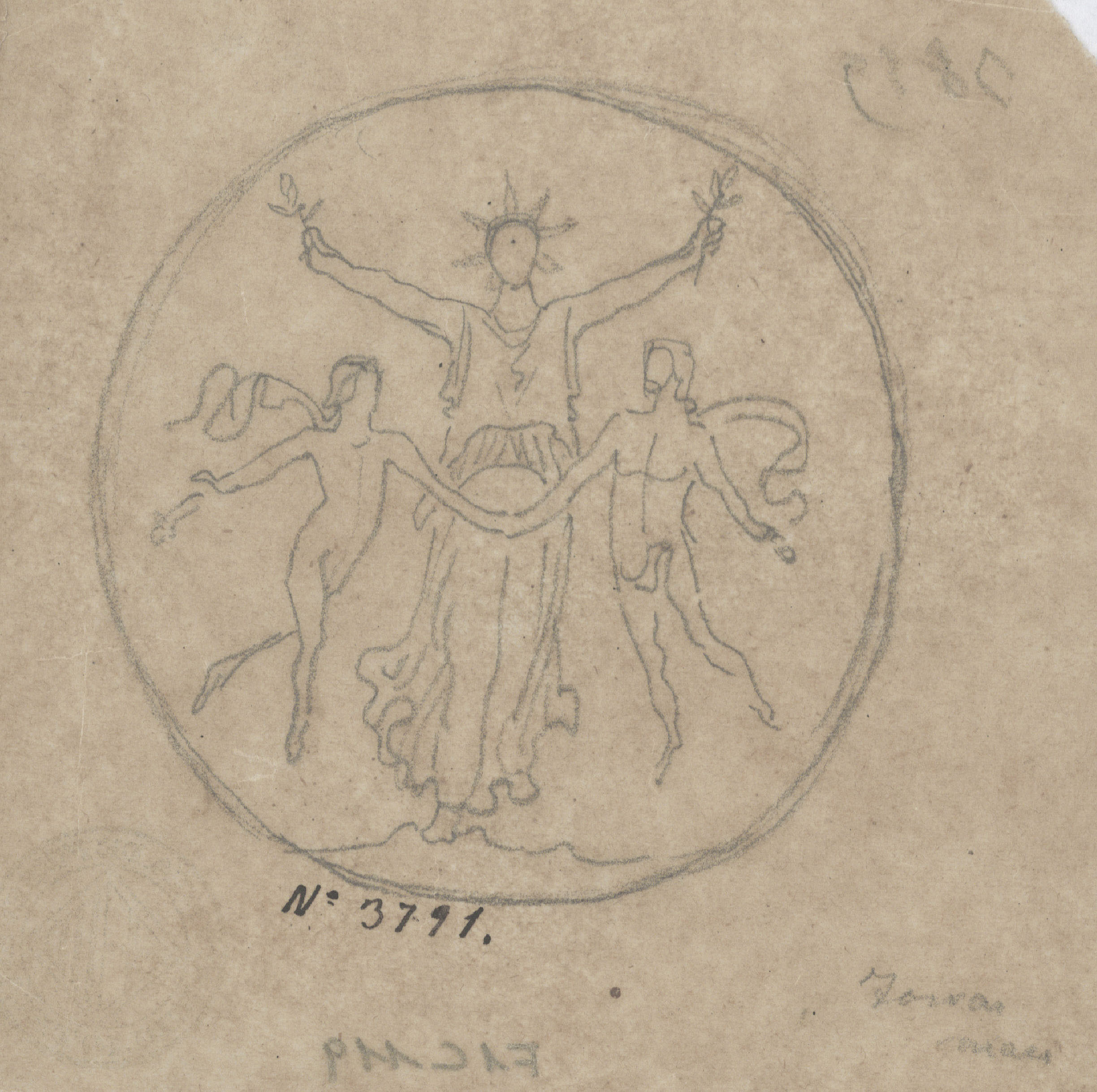 image for: Francesc Torras - Projecte de medalla commemorativa - Cap a 1876