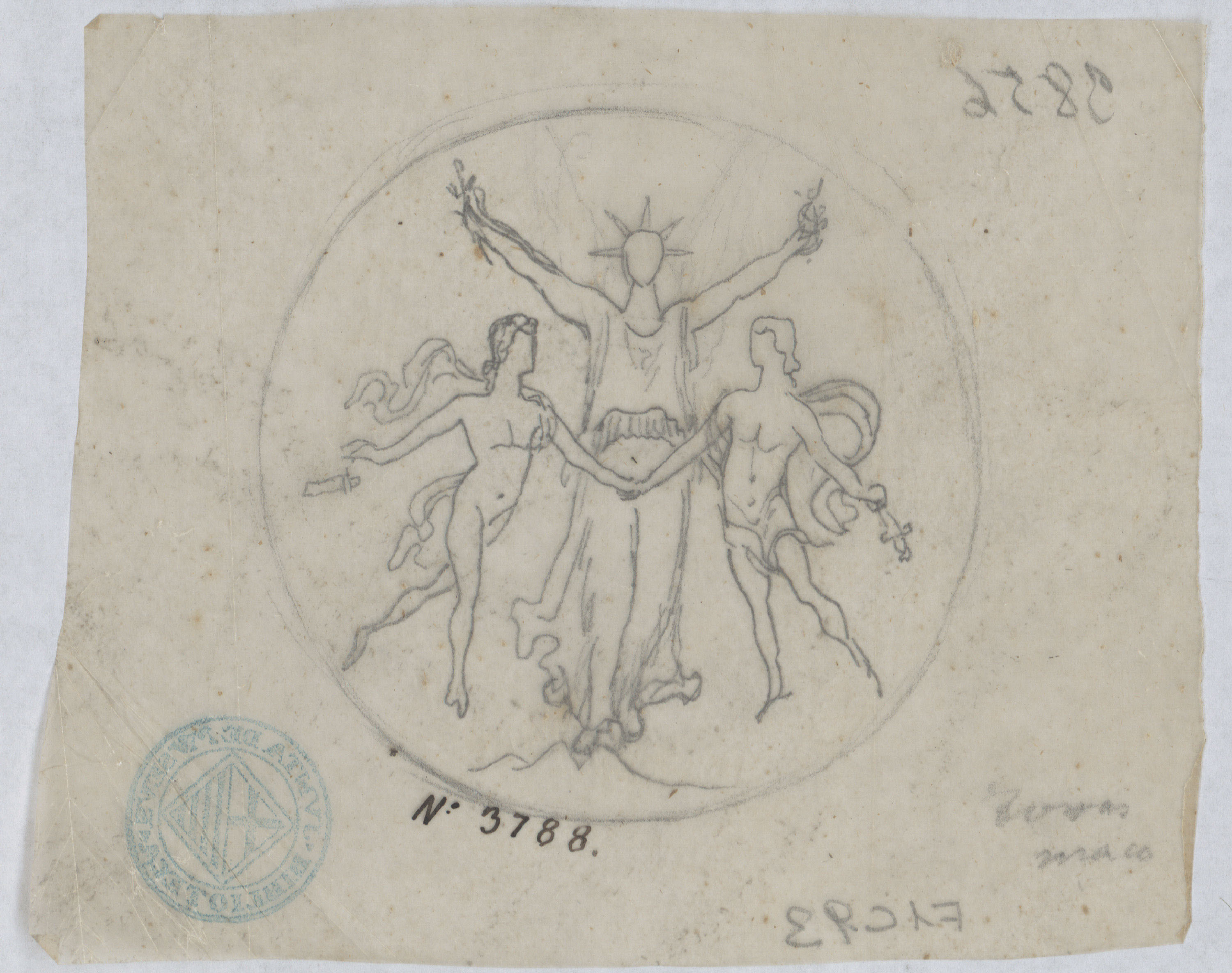 image for: Francesc Torras - Projecte de medalla commemorativa - Cap a 1876