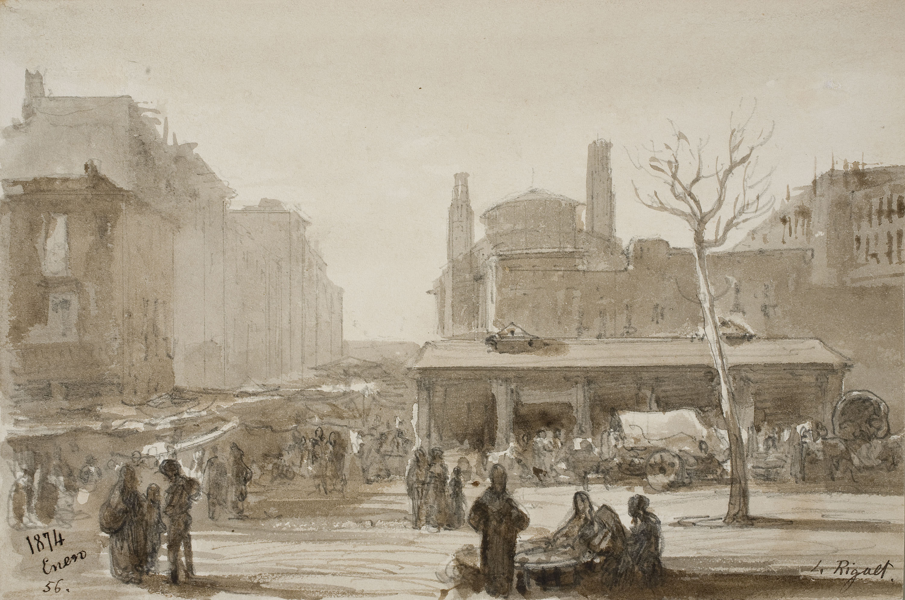 image for: Lluís Rigalt - Mercat del Born [?] - Gener de 1874