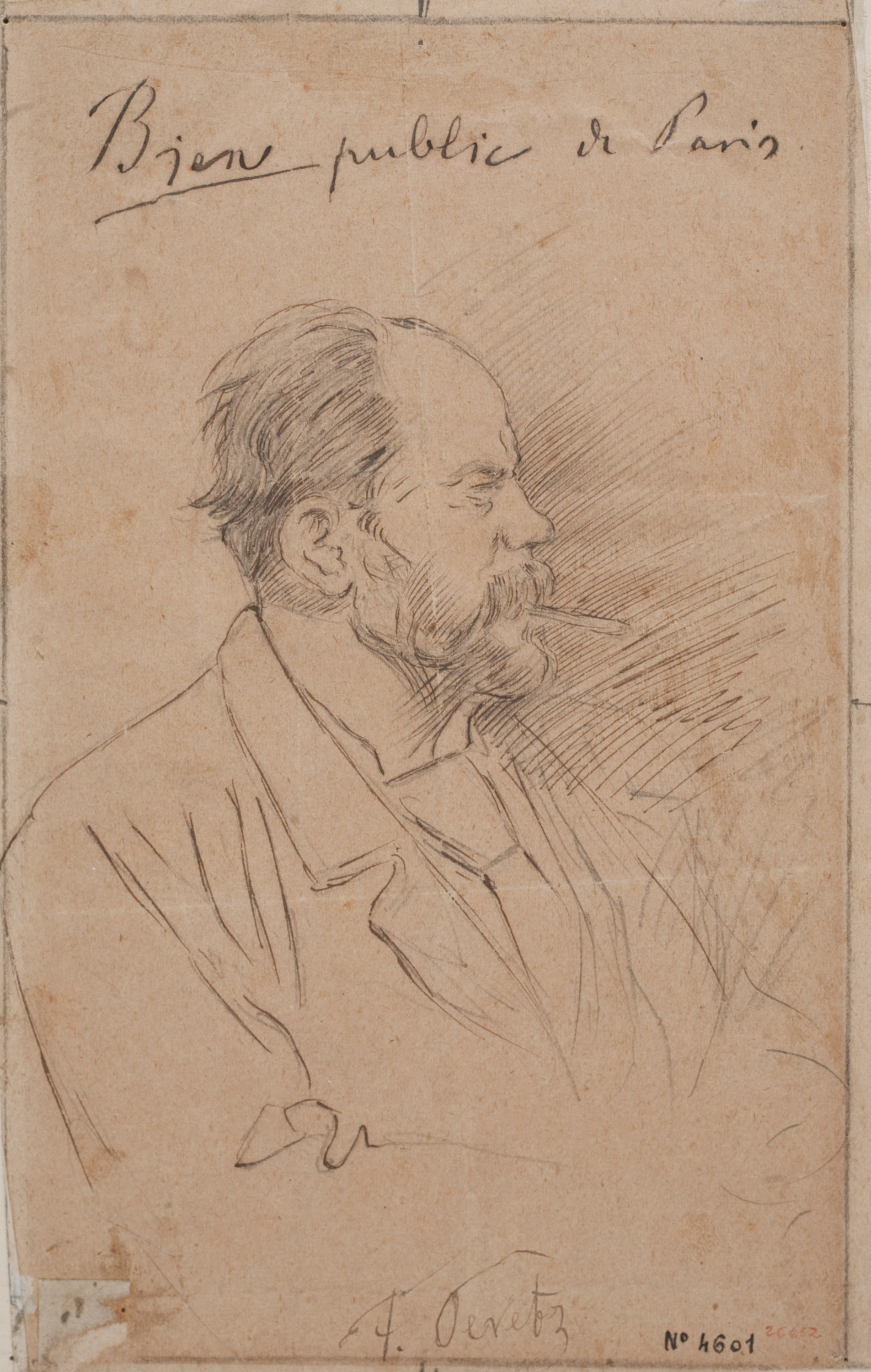 image for: Josep Lluís Pellicer - Retrat del corresponsal F. Peretz - 1877