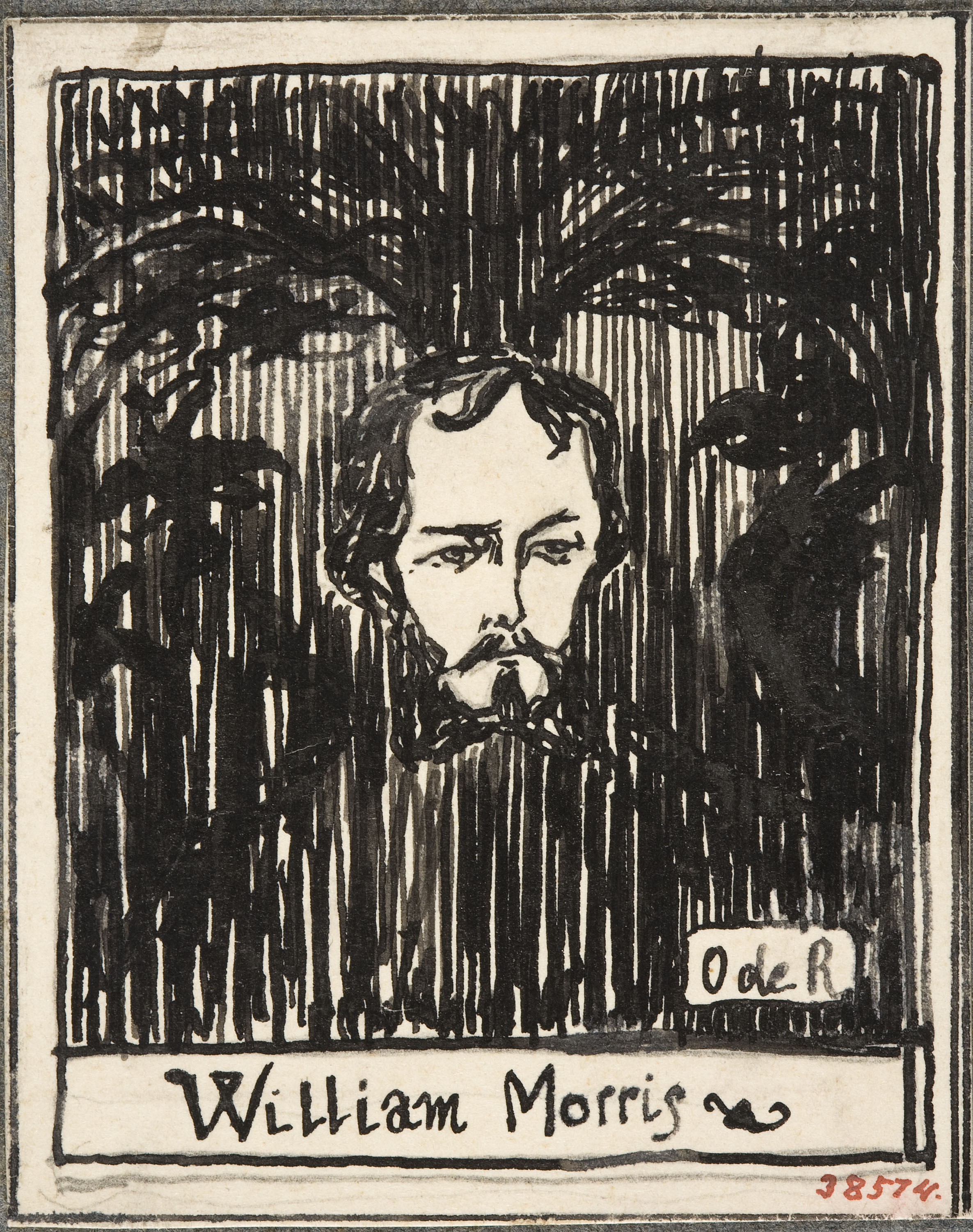image for: Eugeni d&#039;Ors - Retrat de William Morris - Cap a 1910-1920
