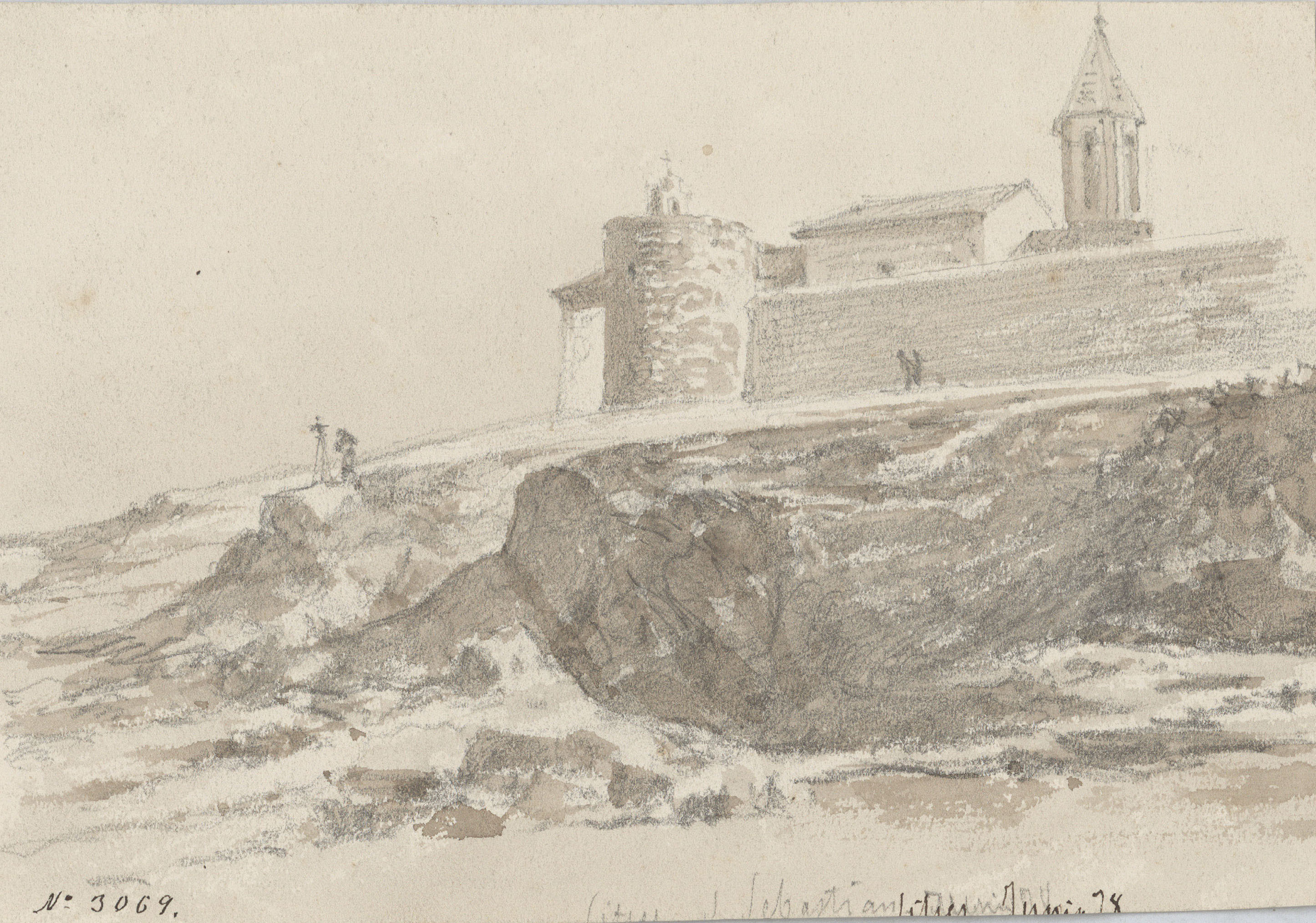 image for: Lluís Rigalt - San Sebastian. Sitges - Juny de 1878
