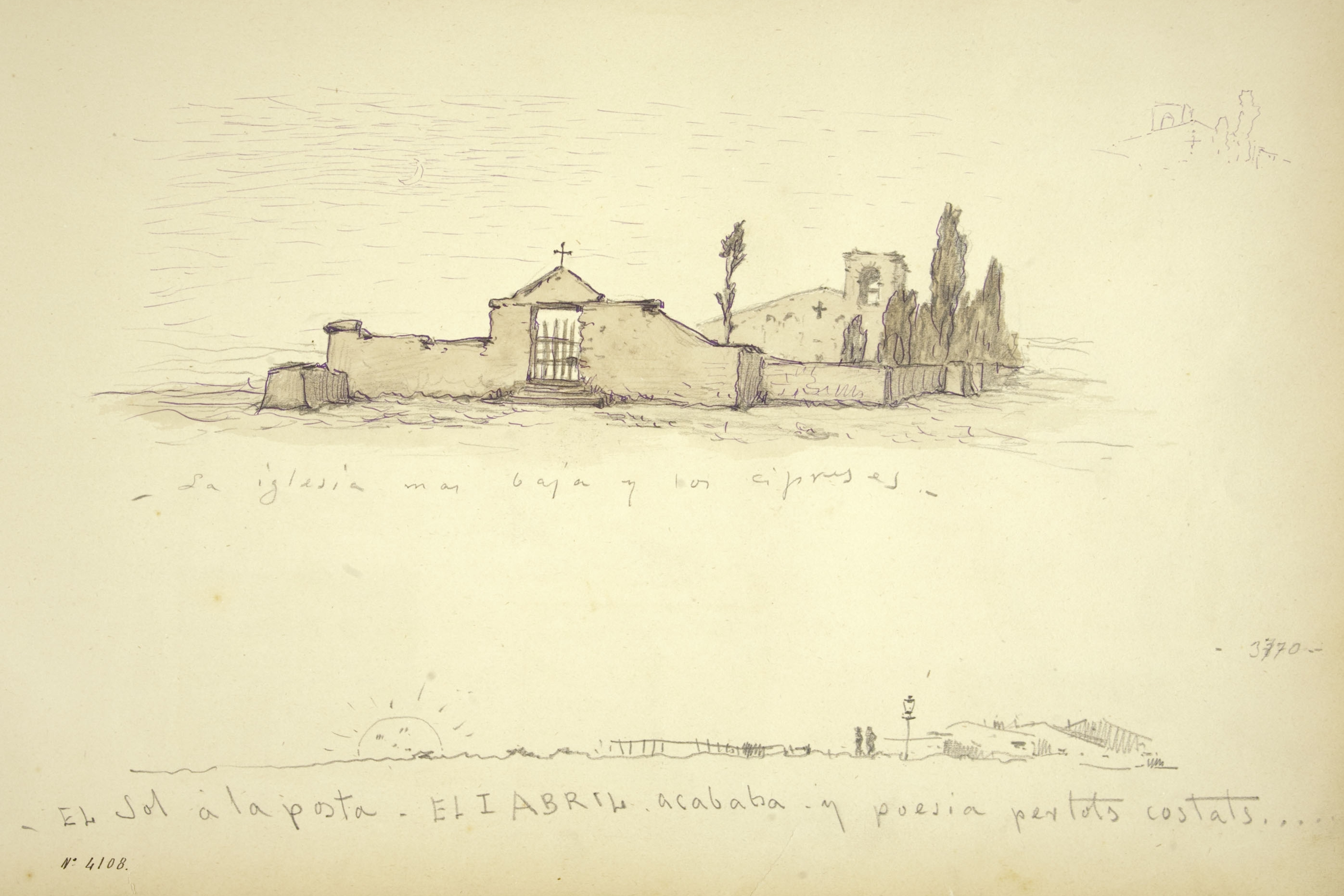 image for: Modest Urgell - Cementiri i paisatge - Cap a 1880