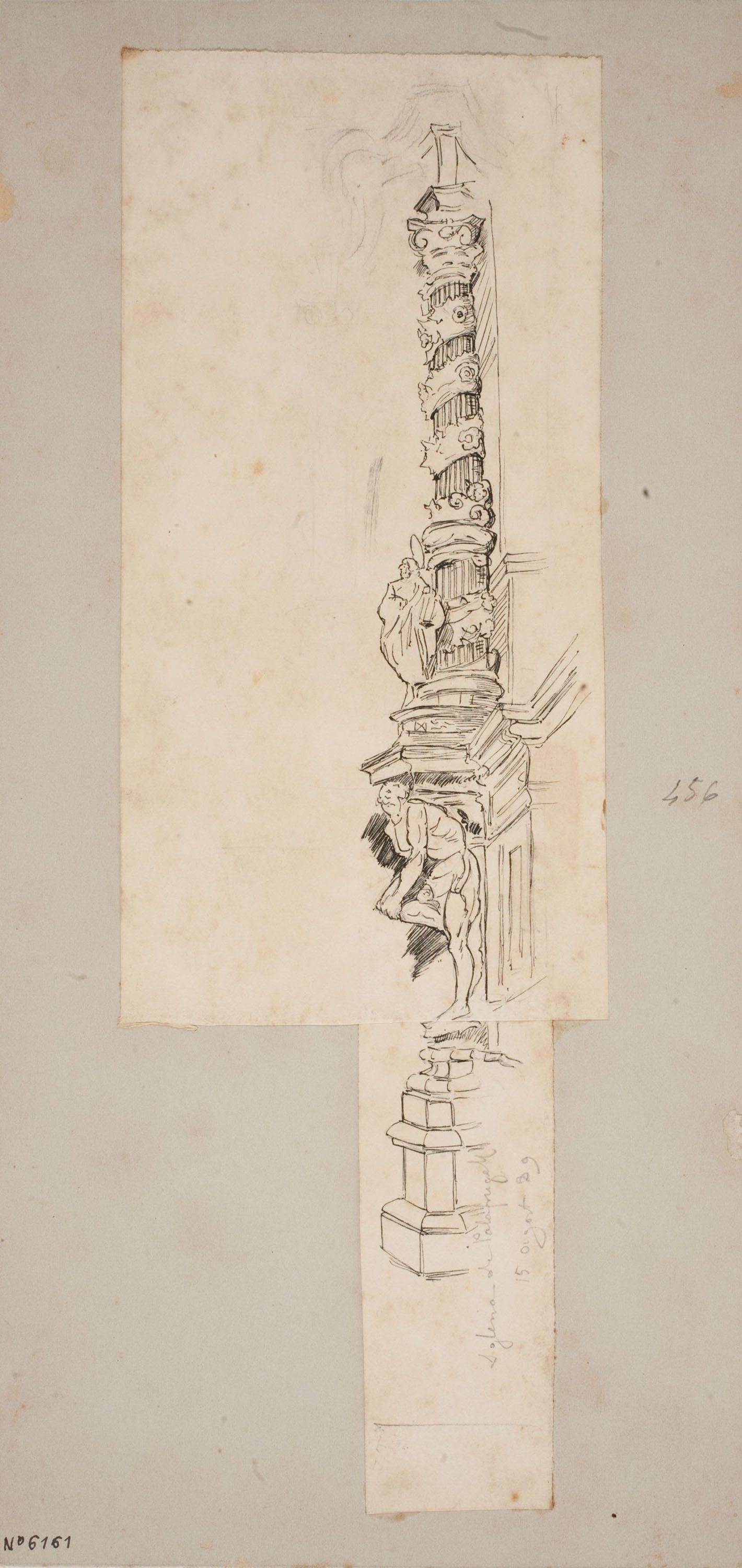 image for: Josep Lluís Pellicer - Columna d'una església de Palafrugell - 1889