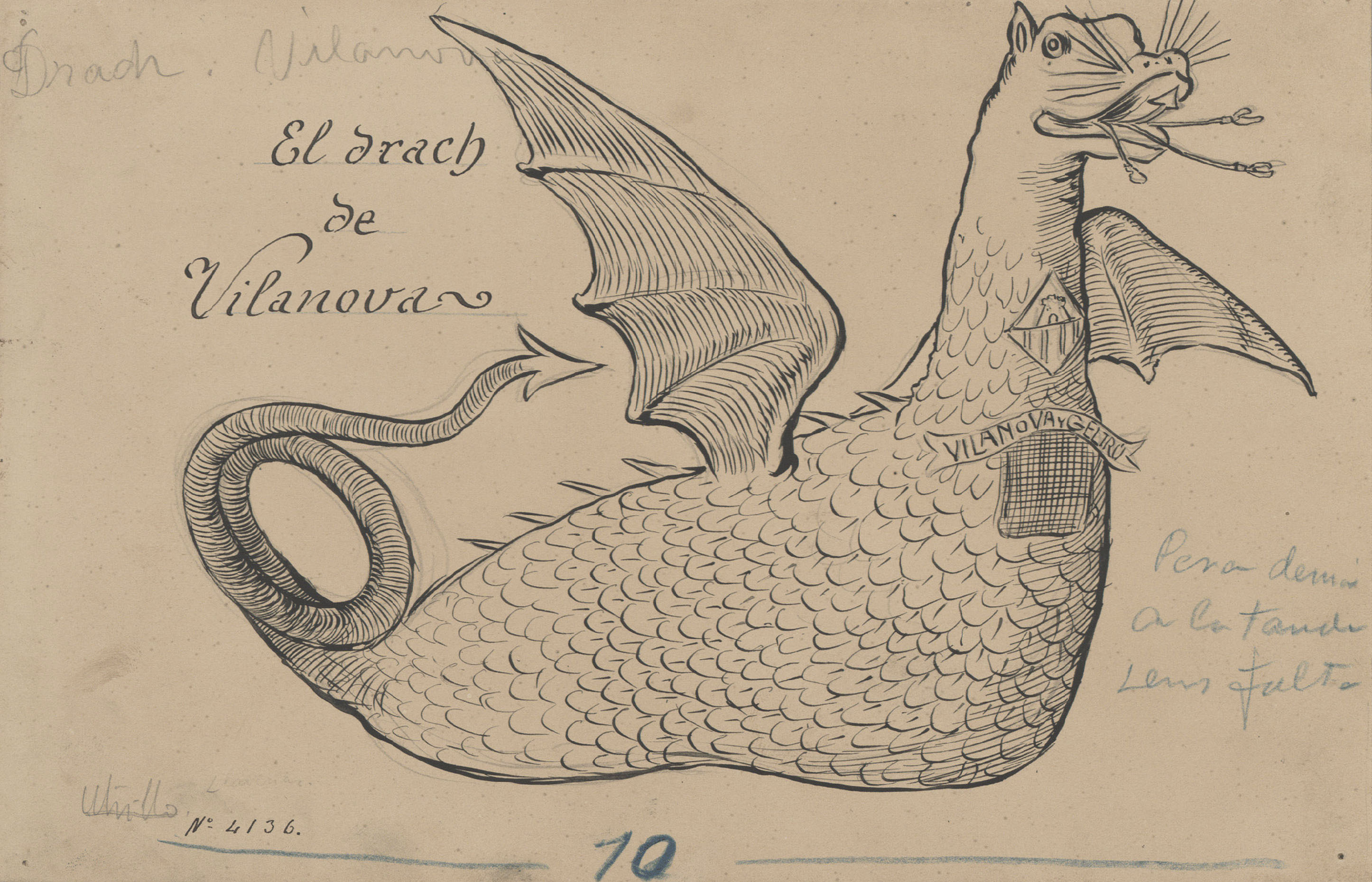 image for: Antoni Utrillo - El drach de Vilanova - 1902