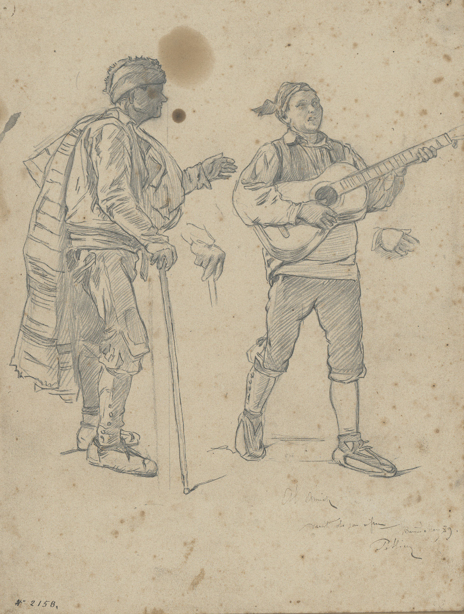 image for: Josep Lluís Pellicer - Cantant la jota - 1889