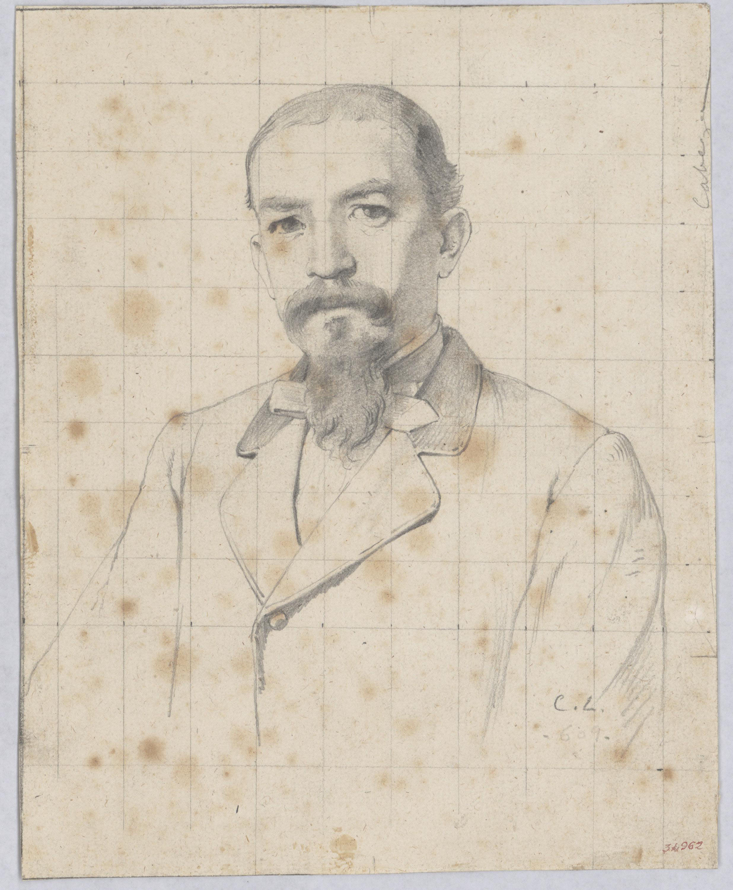 image for: Claudi Lorenzale - Retrat d&#039;home - Cap a 1860-1880