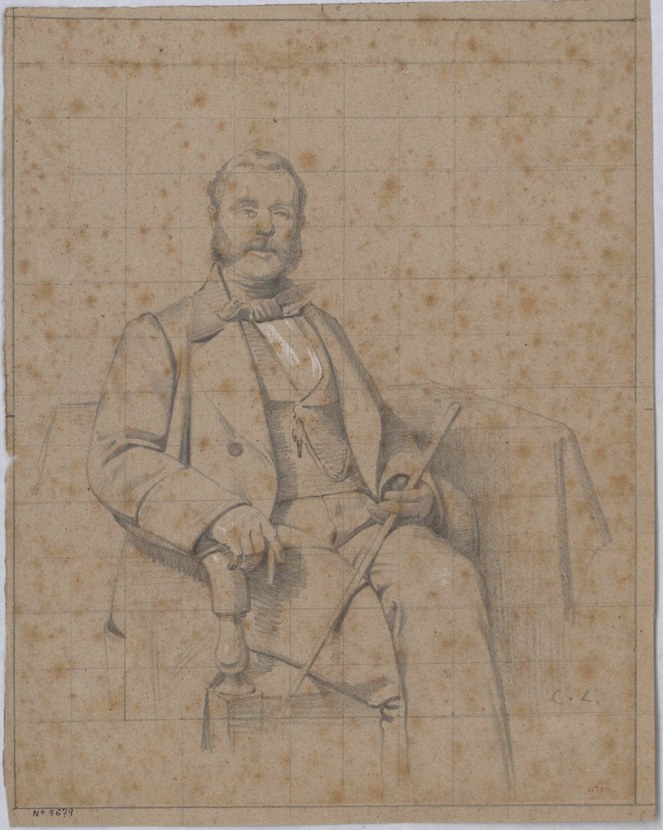 image for: Claudi Lorenzale - Retrat d&#039;home - Cap a 1860-1880