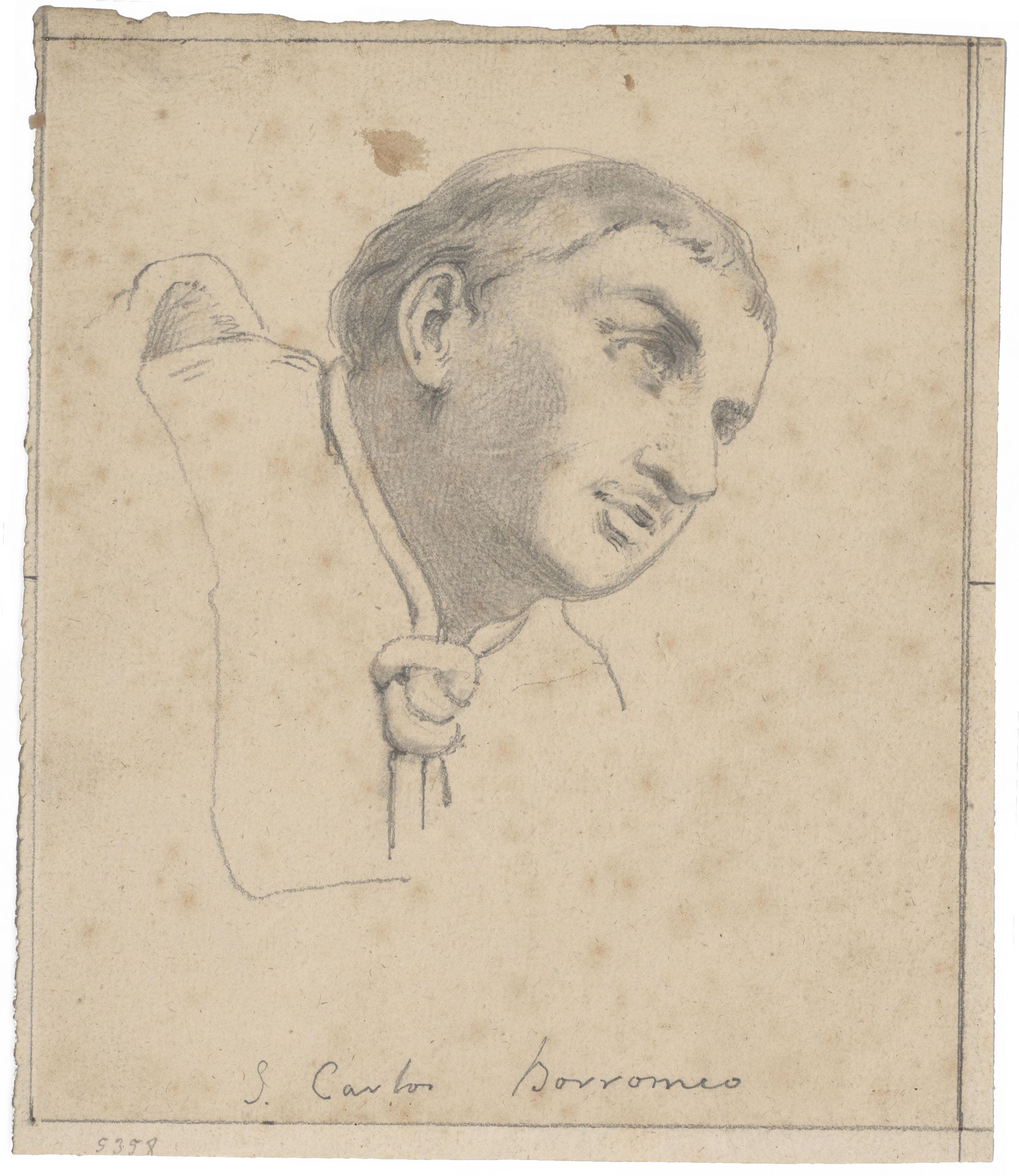 image for: Claudi Lorenzale - Sant Carles Borromeu - Cap a 1850-1870