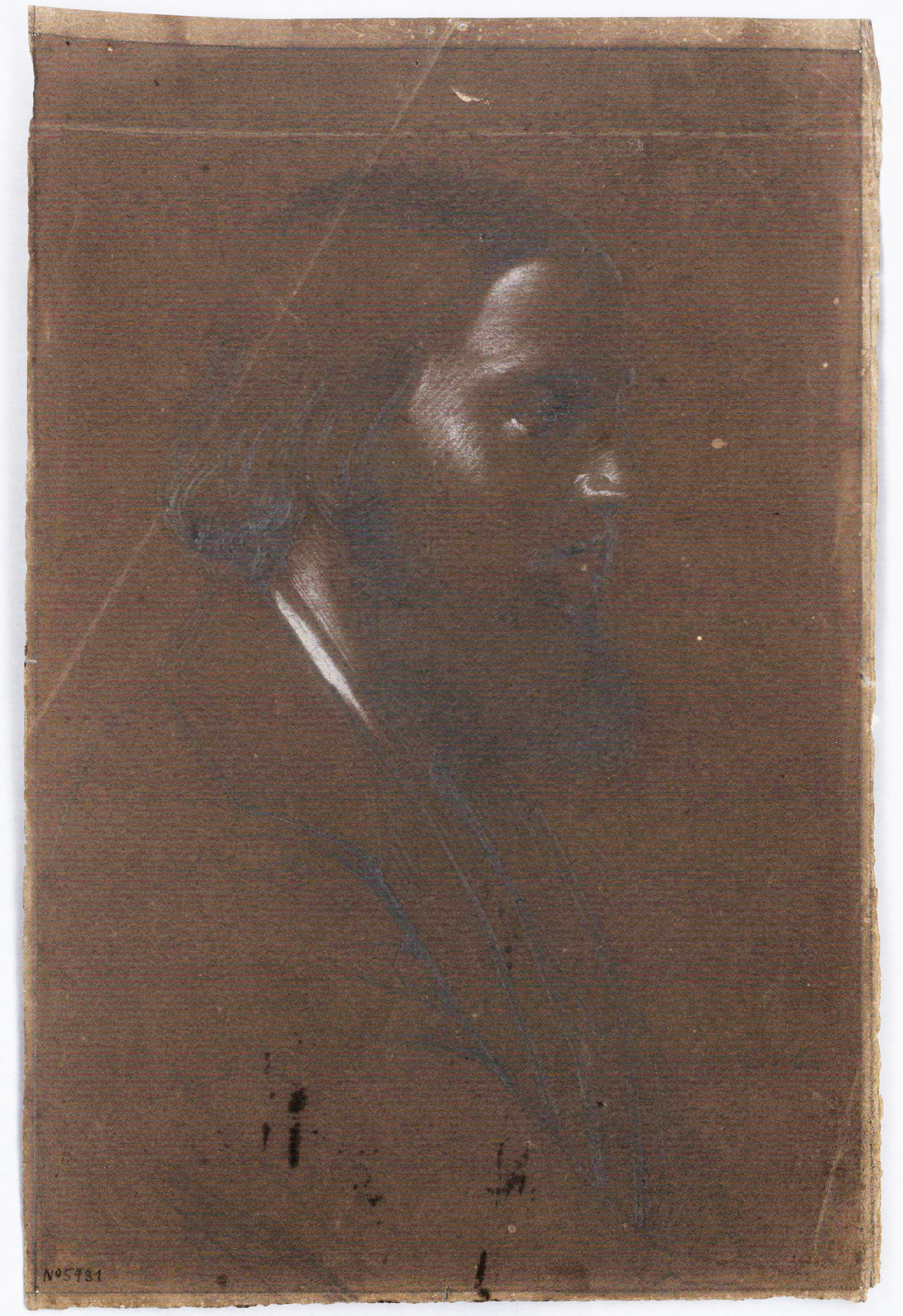 image for: Claudi Lorenzale - Retrat d&#039;home - Cap a 1840-1850