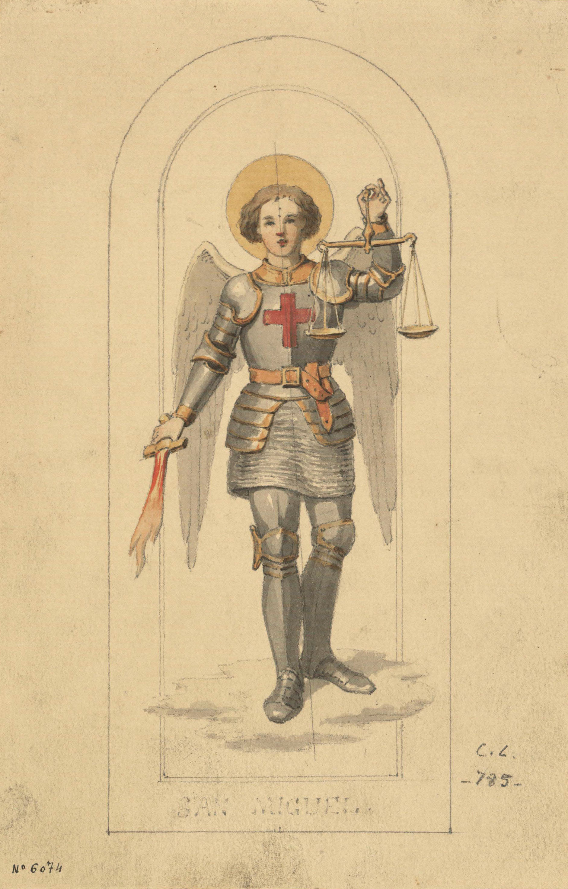 image for: Claudi Lorenzale - Sant Miquel - Cap a 1850-1870