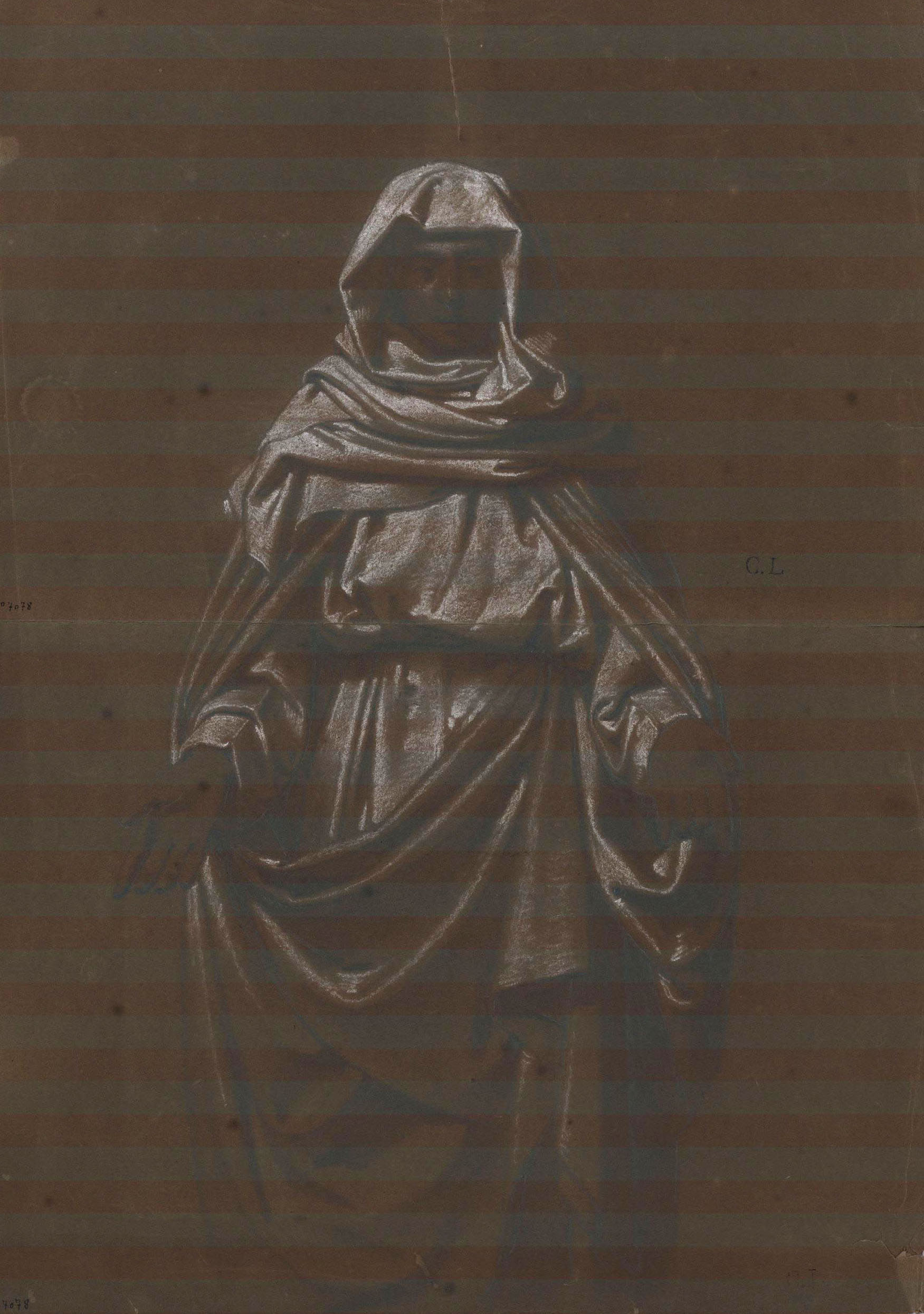 image for: Claudi Lorenzale - Figura femenina - Cap a 1850-1870