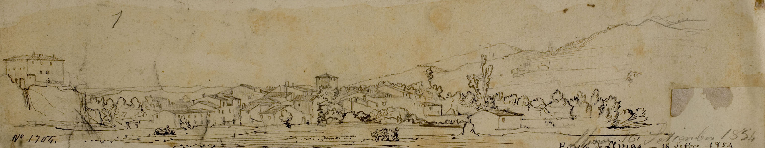 image for: Ramon Martí i Alsina - Vista de Llinars - Llinars, 16 de setembre de 1854
