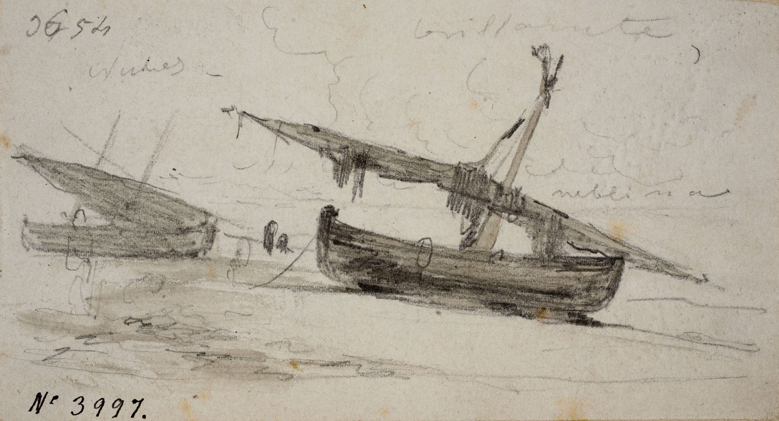 image for: Modest Urgell - Barques a la platja - Cap a 1864