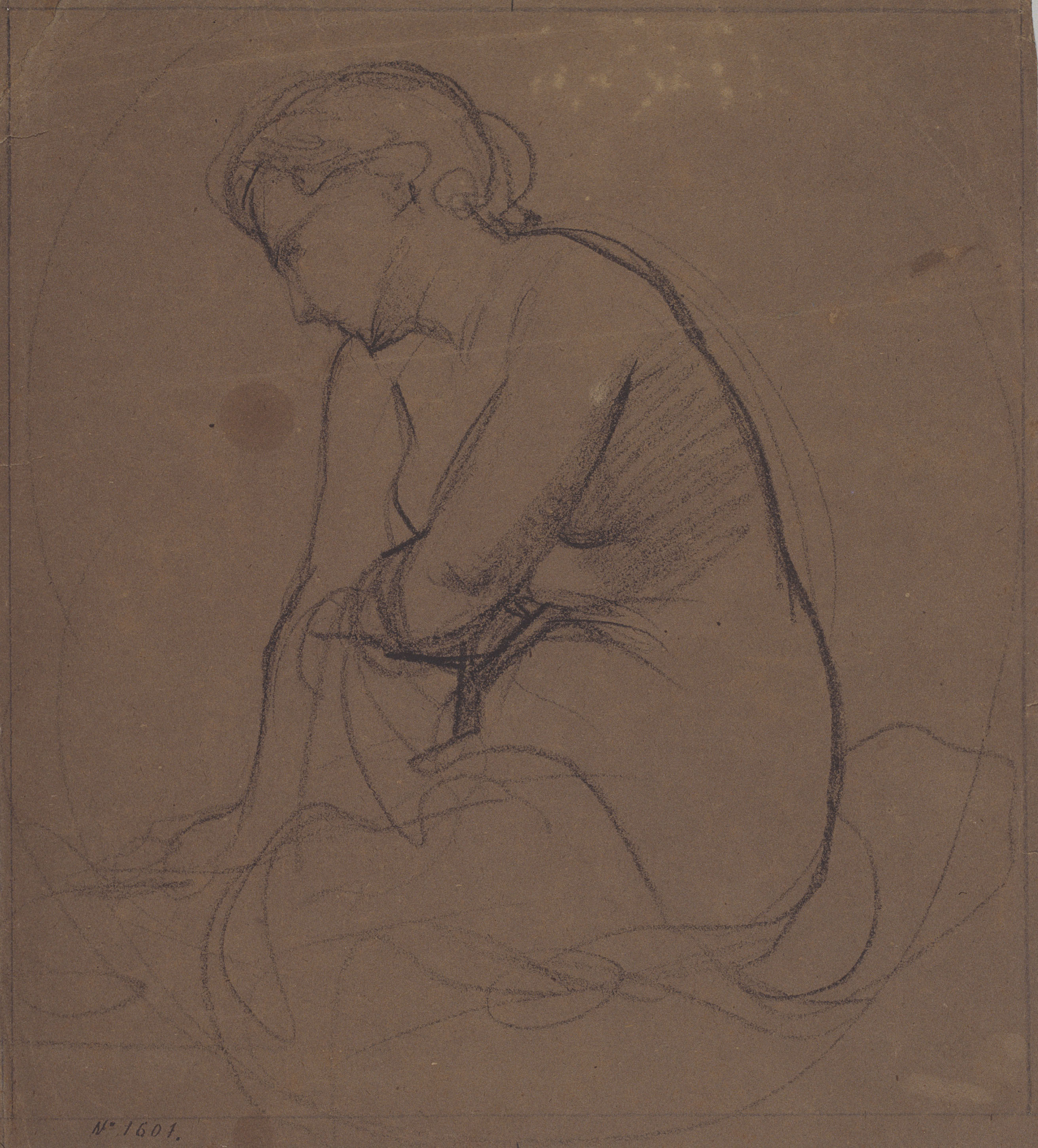 image for: Ramon Martí i Alsina - Nu femení - Cap a 1860-1865