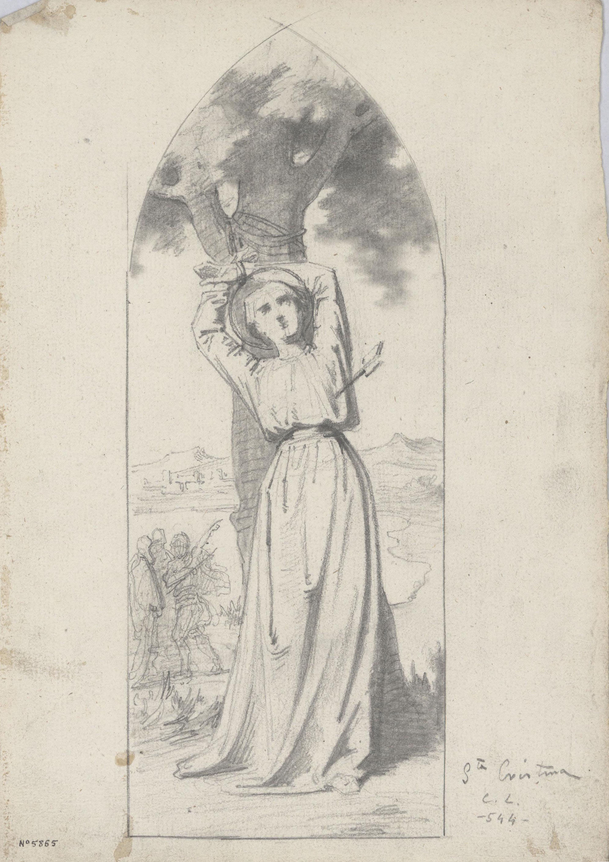 image for: Claudi Lorenzale - Santa Cristina - Cap a 1850-1870