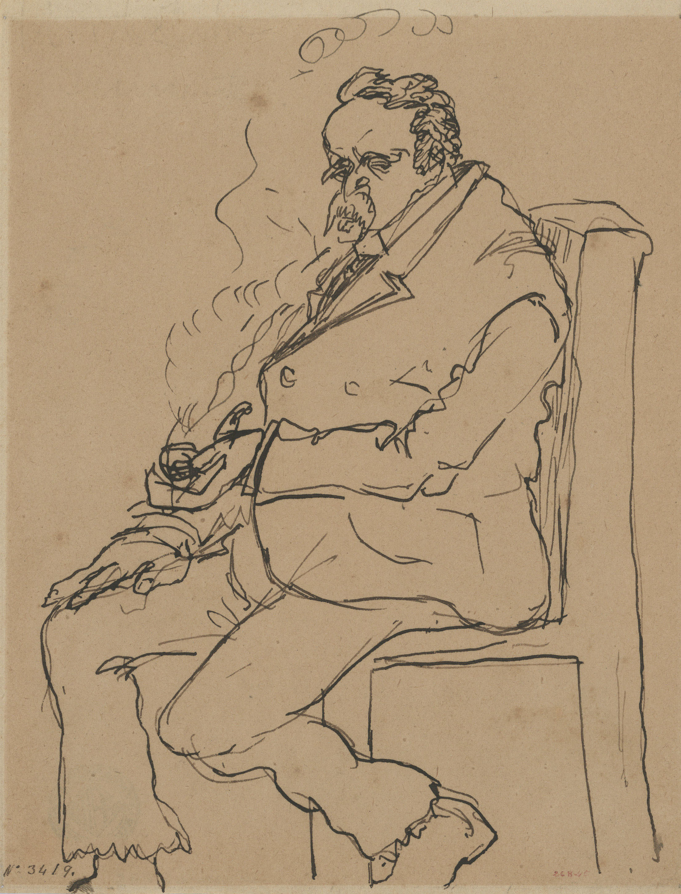 image for: Eugeni d&#039;Ors - Usetzliche fumant - Cap a 1910