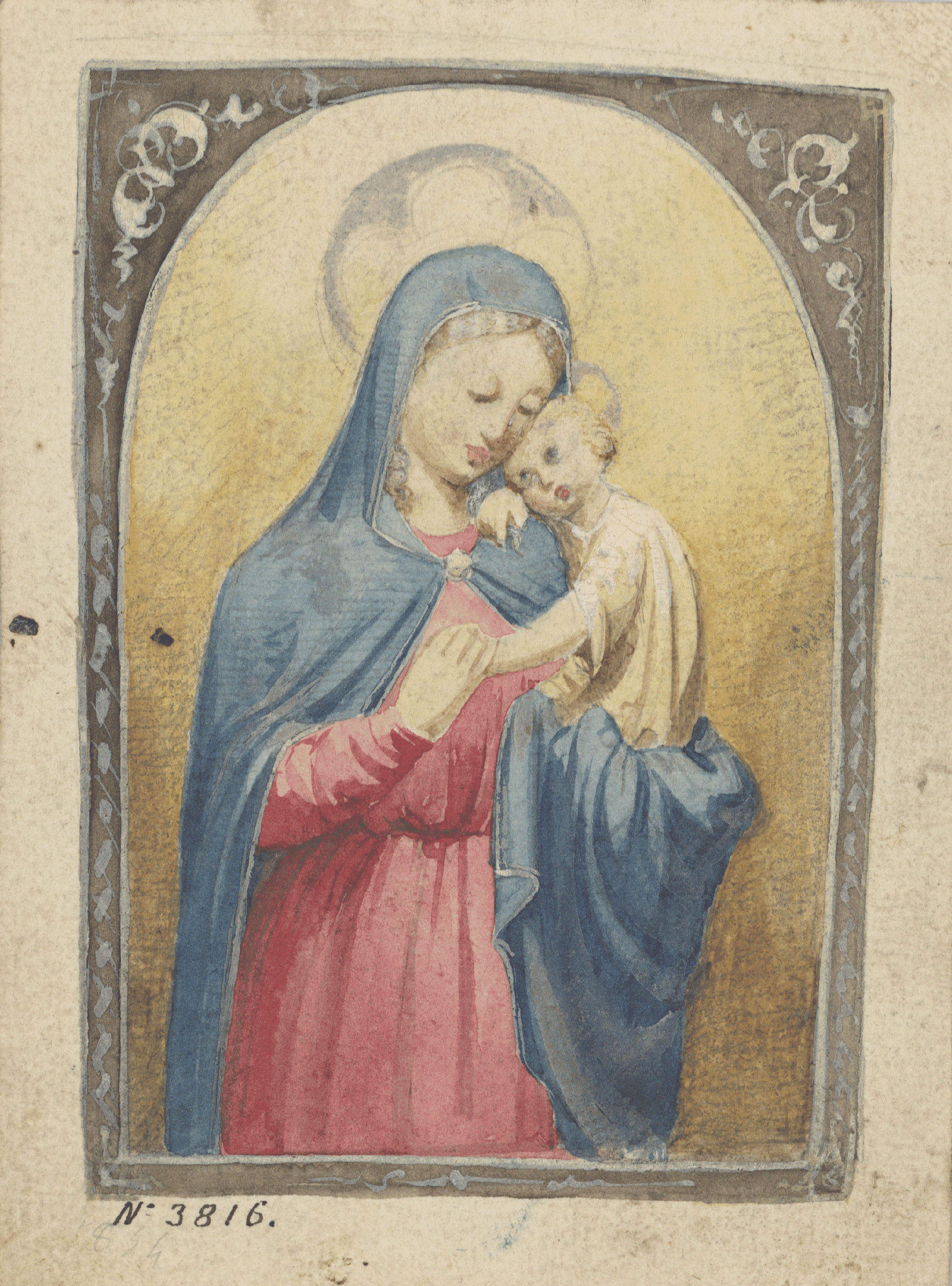 image for: Francesc Torras - Mare de Déu amb el Nen - Cap a 1860-1870