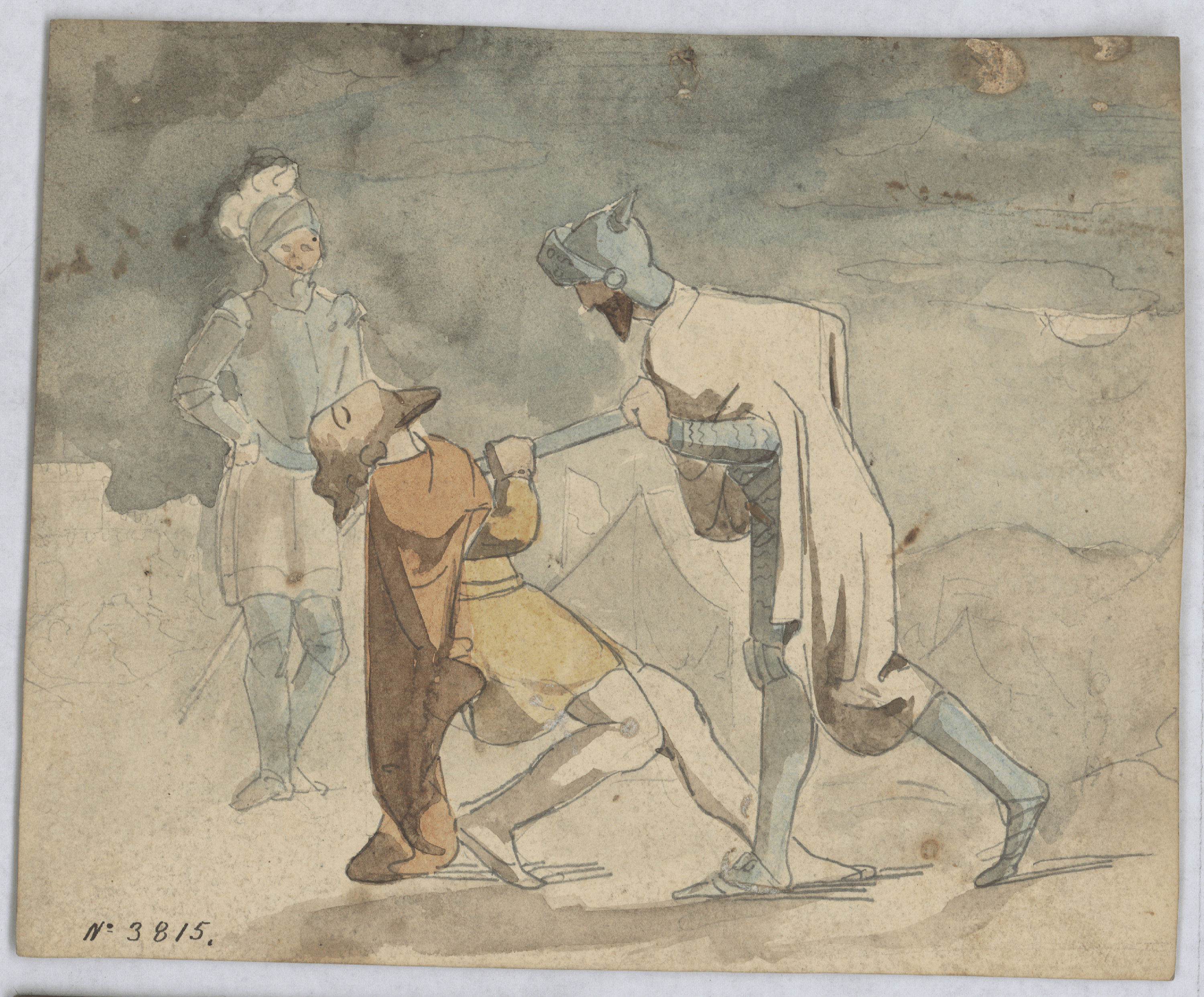 image for: Francesc Torras - Escena històrica medieval - Cap a 1860-1876