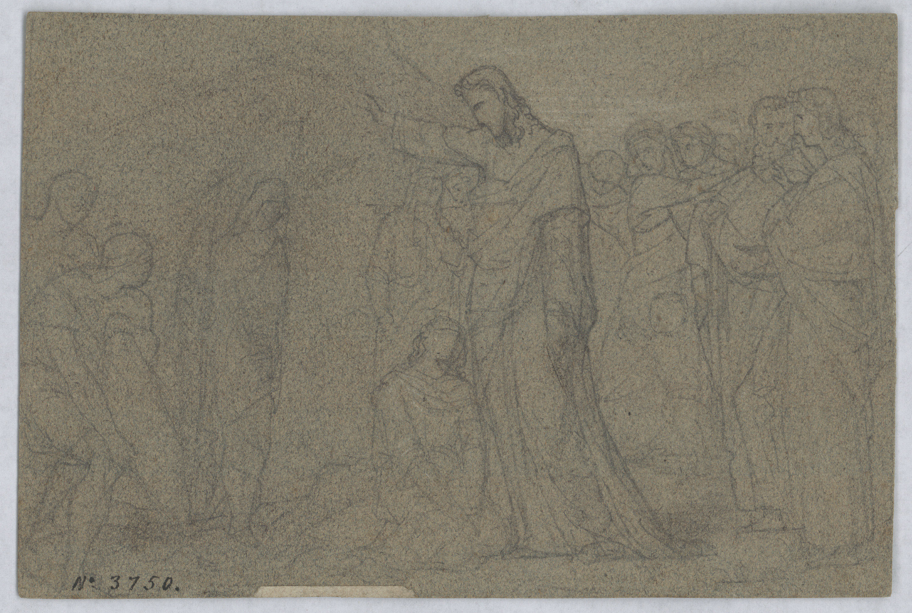 image for: Francesc Torras - La dona adúltera - Cap a 1860-1876