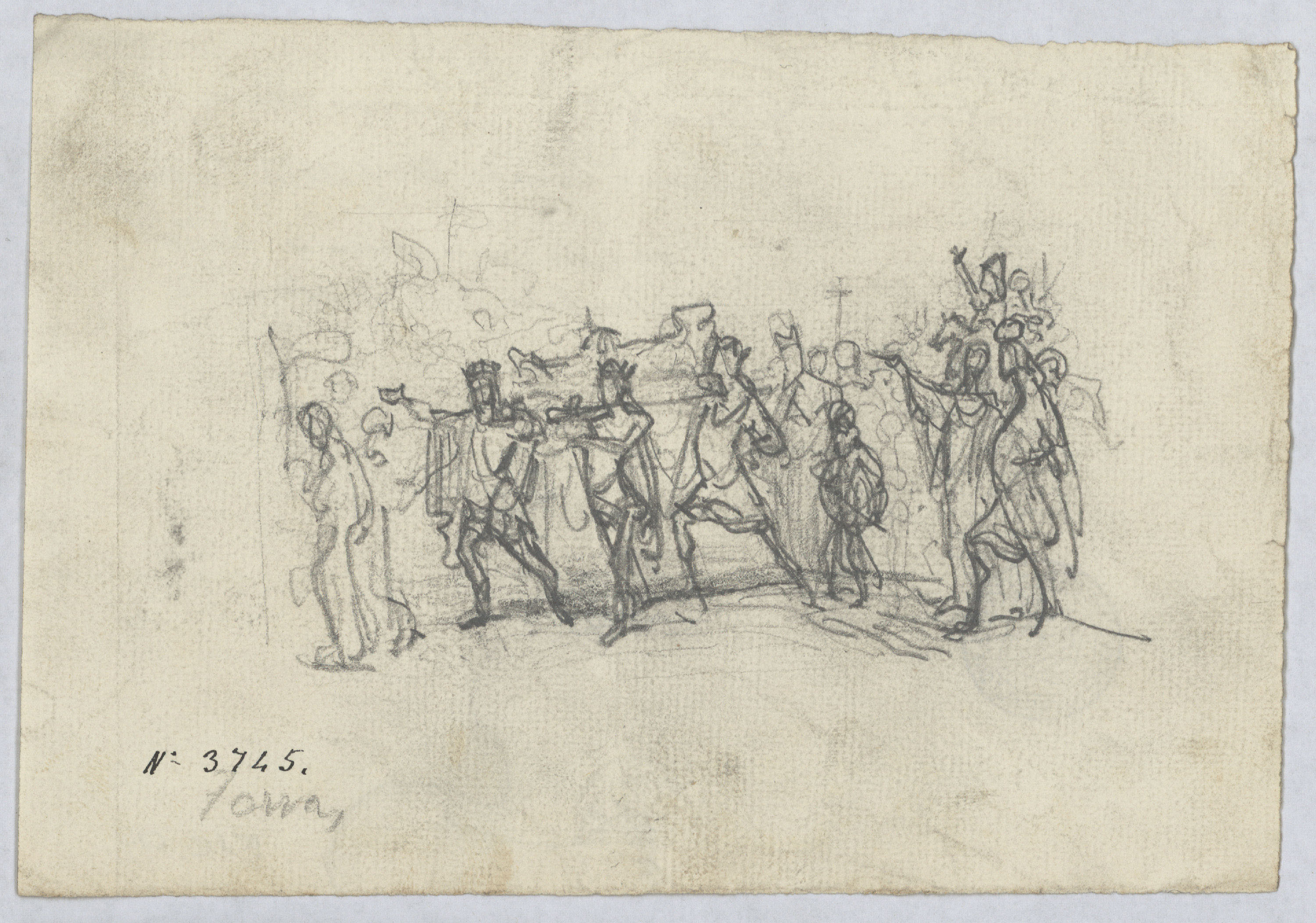 image for: Francesc Torras - Enterrament del comte d&#039;Urgell - Cap a 1865-1876