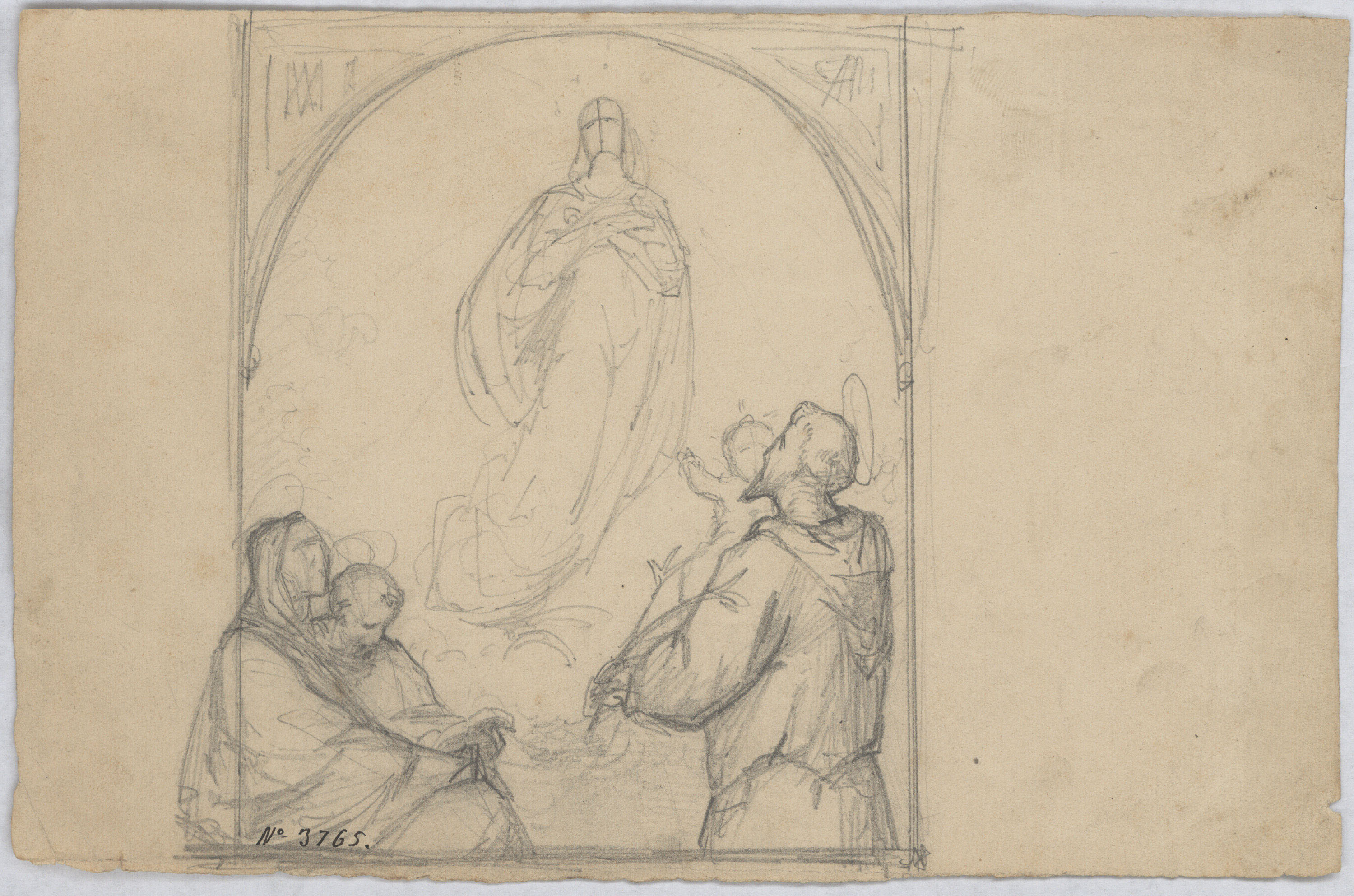 image for: Francesc Torras - Sant Antoni de Pàdua davant la Mare de Déu - Cap a 1864