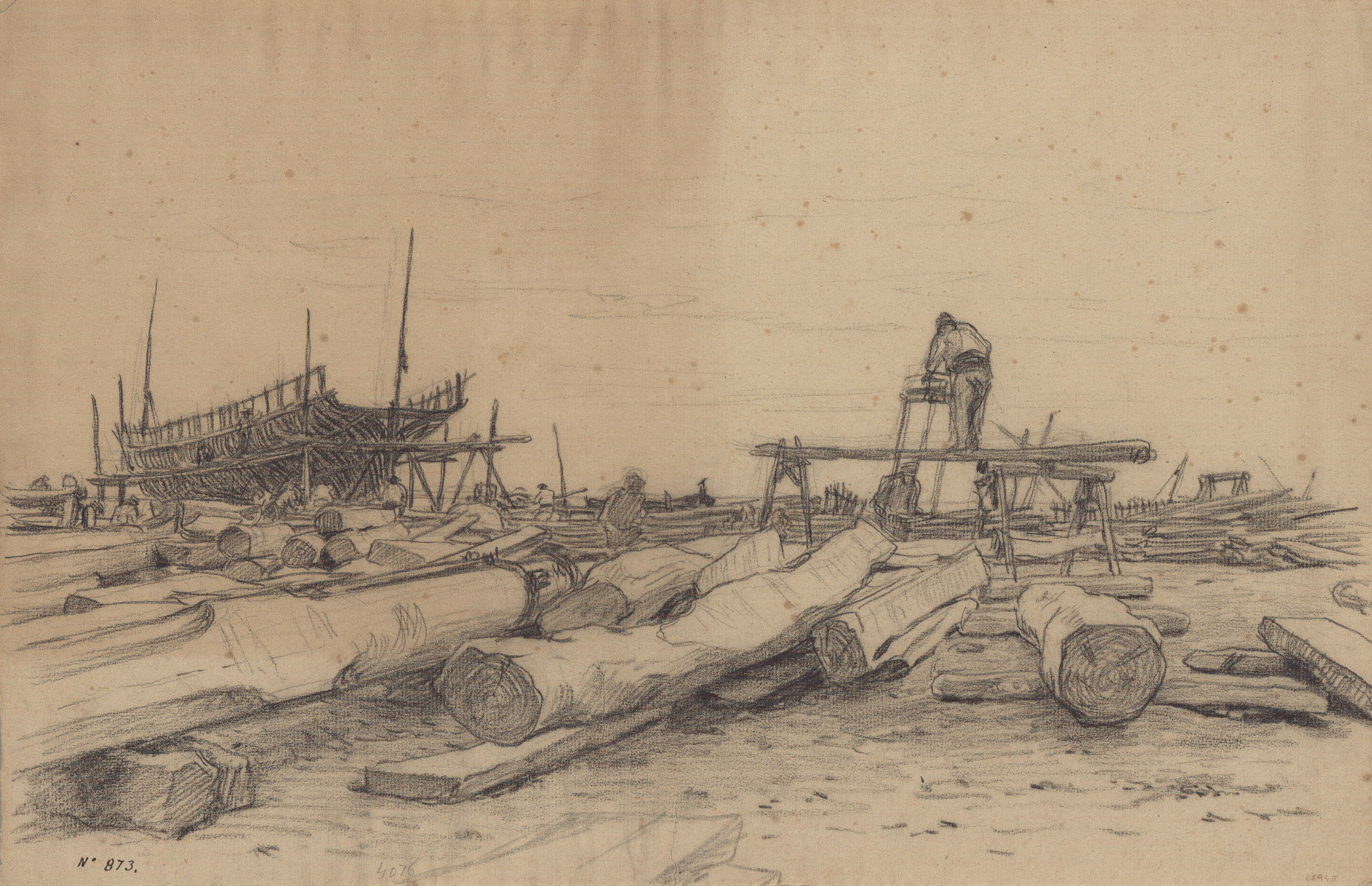 image for: Dionís Baixeras - Drassanes a la Mar Bella (Barcelona) - Primera meitat del segle XX