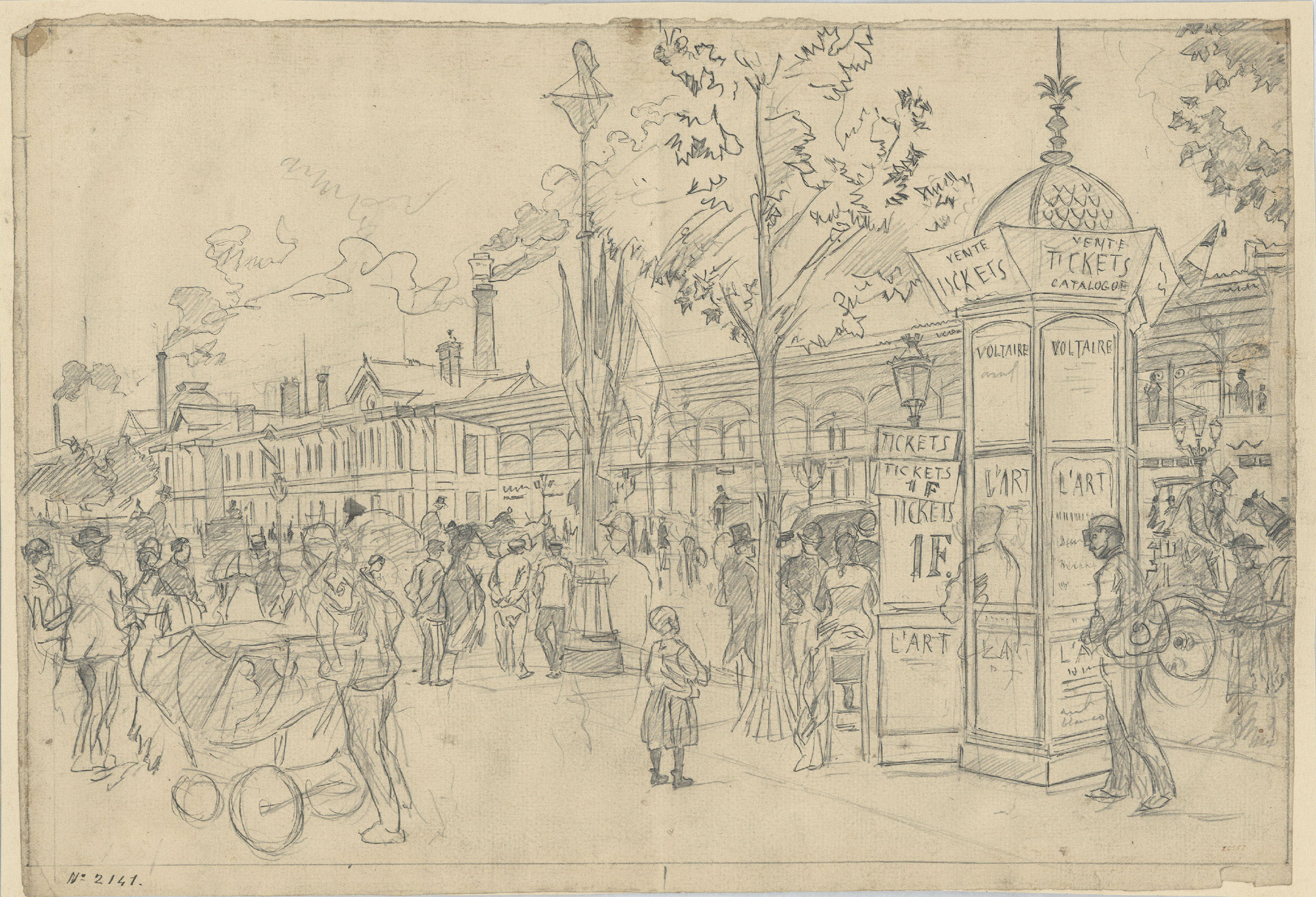 image for: Josep Lluís Pellicer - Vista de París durant l&#039;Exposició Universal - 1878