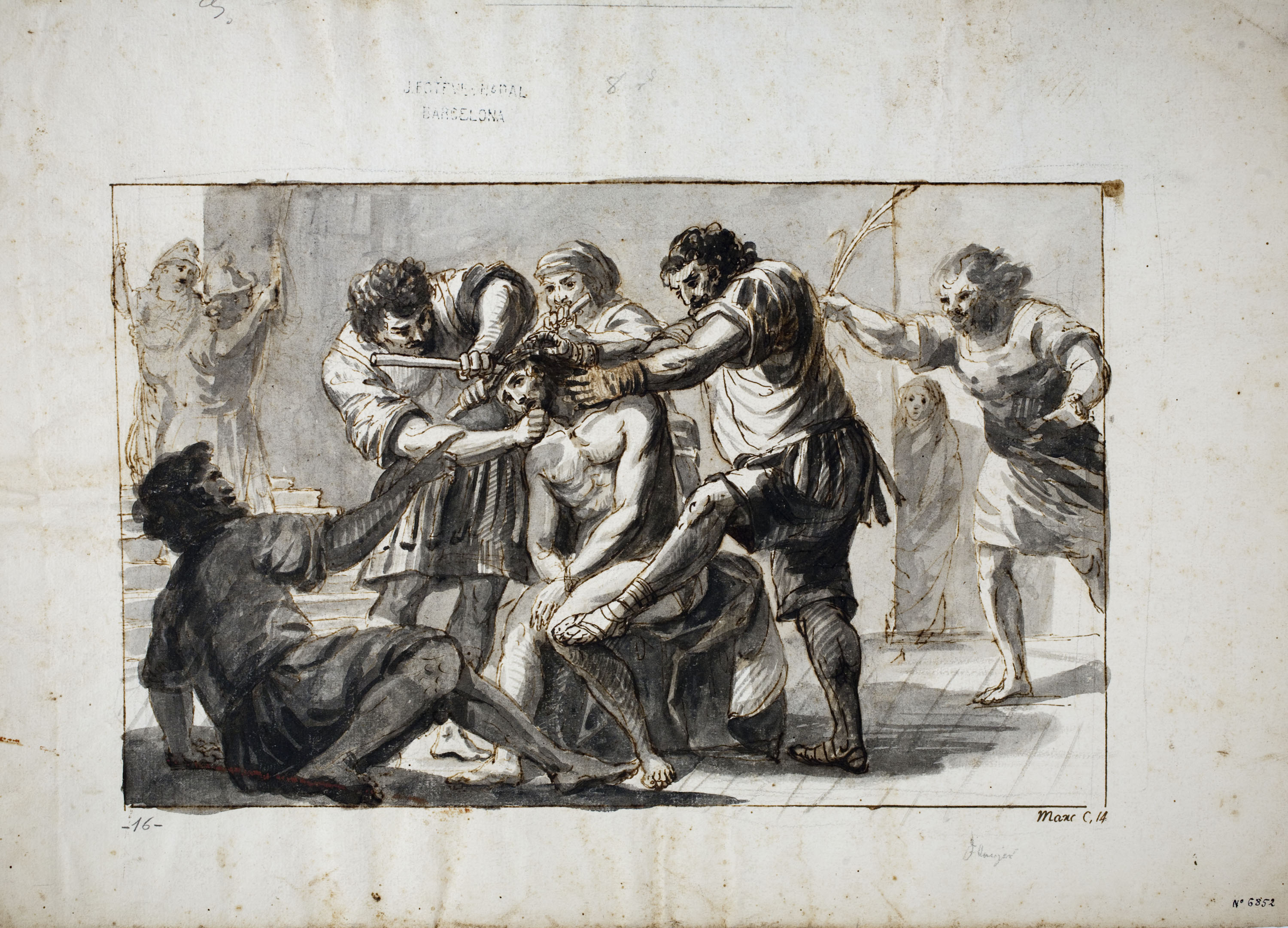 image for: Josep Bernat Flaugier - Coronació d&#039;espines - Cap a 1790-1800