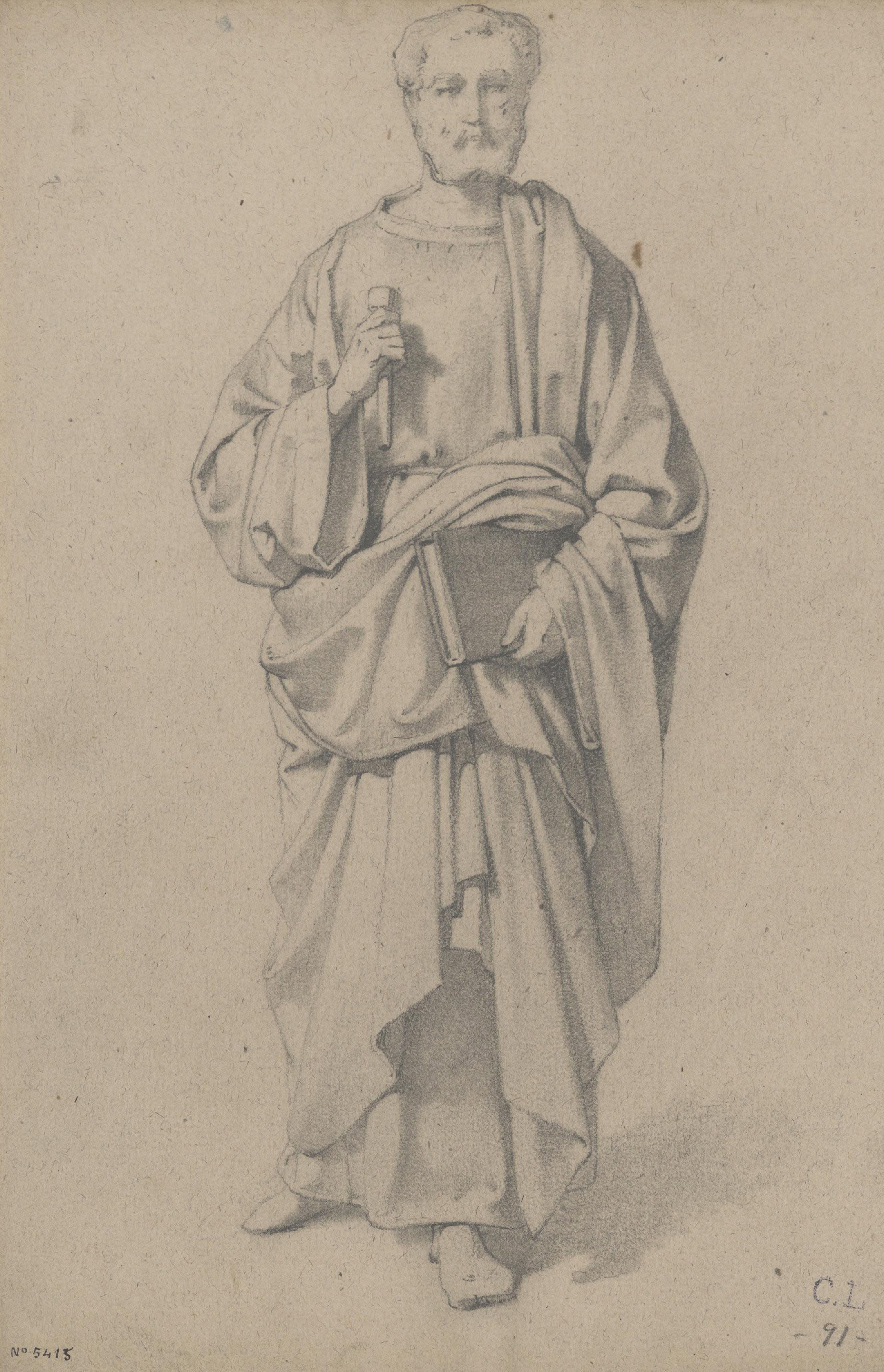 image for: Claudi Lorenzale - Apòstol [?] - Cap a 1850-1870