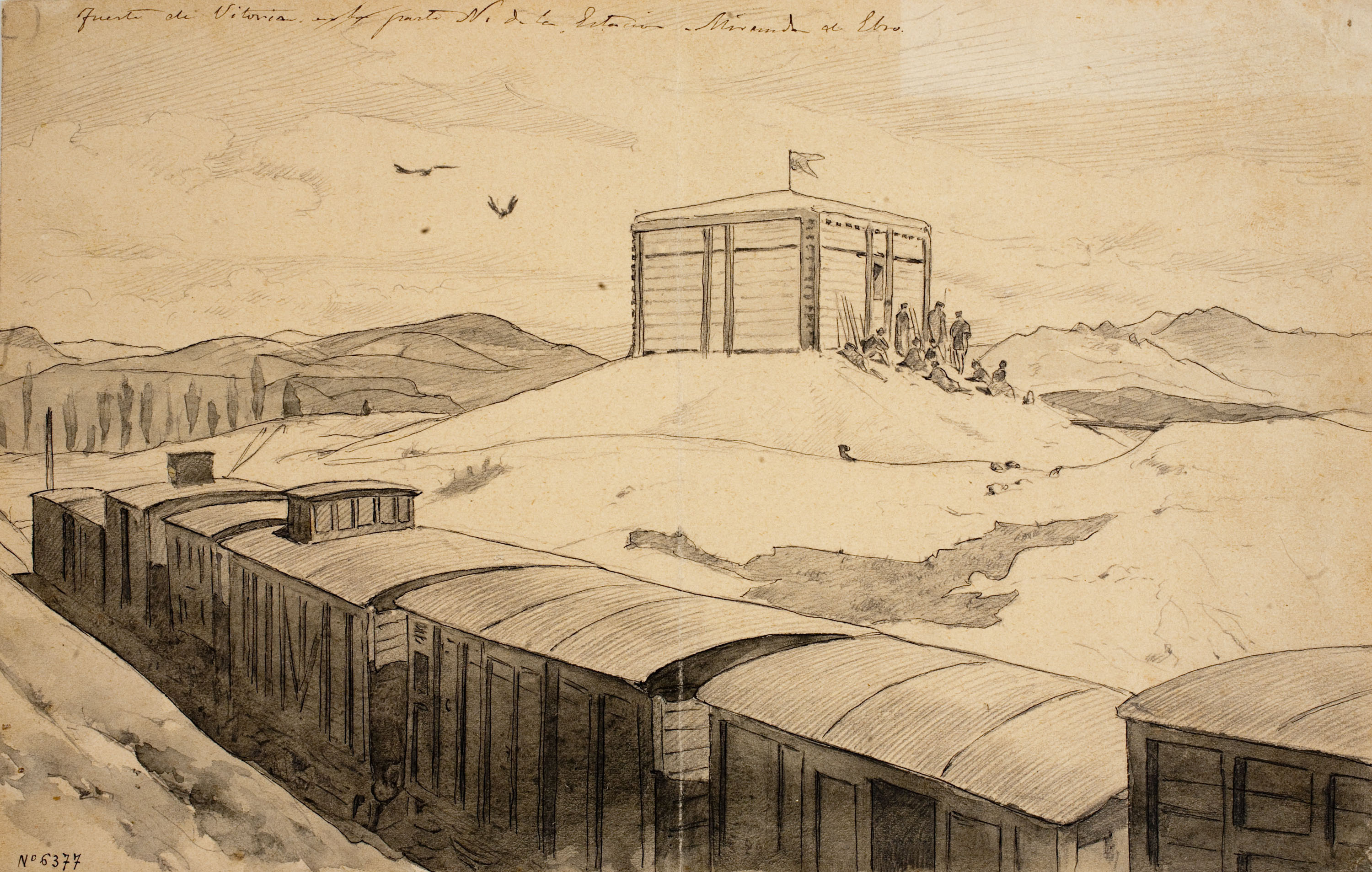 image for: Josep Lluís Pellicer - Fuerte de Vitoria - 1875